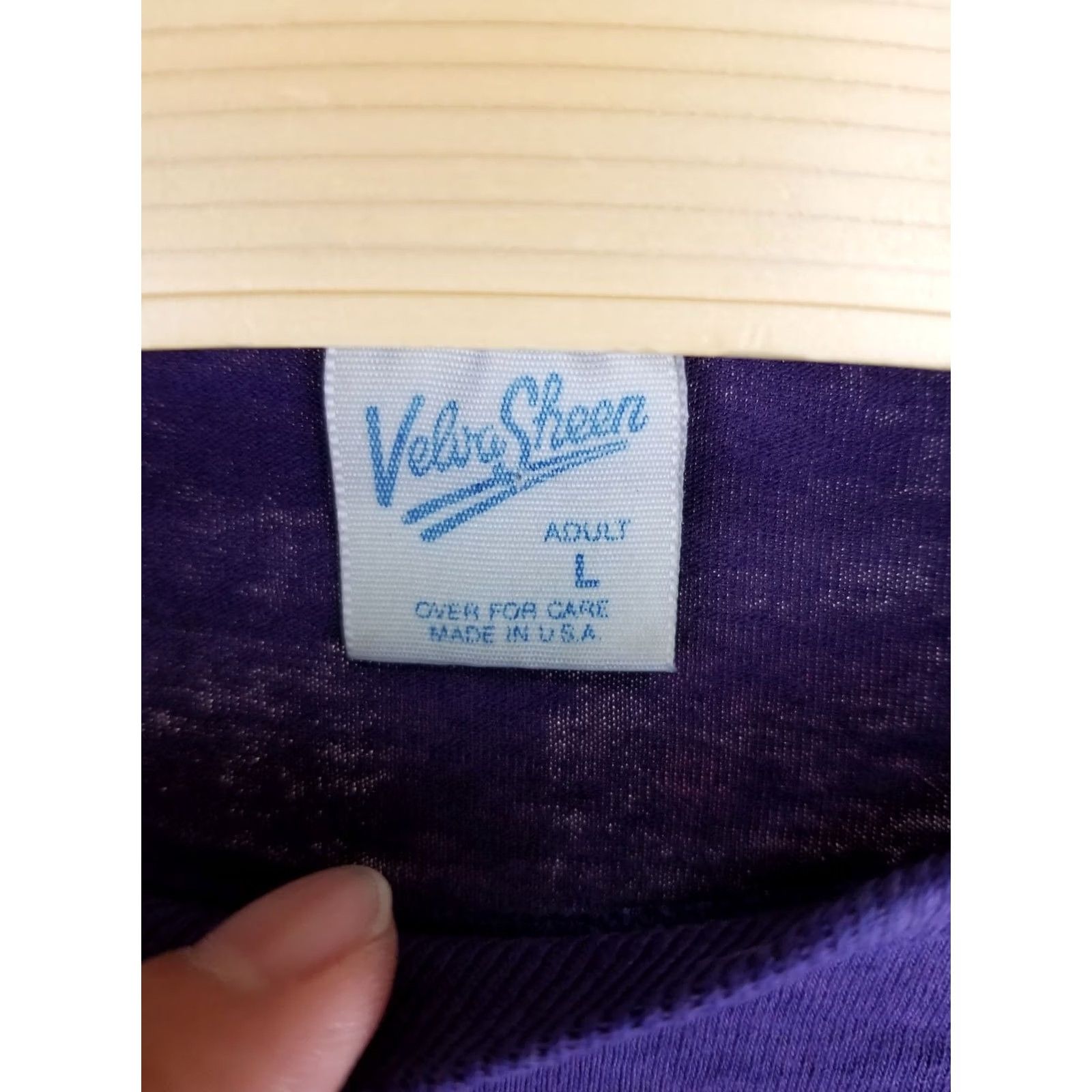 Disney VINTAGE MICKEY MOUSE DISNEY T-SHIRT LARGE 80' Purple 50/50 THIN Mens Size US L / EU 52-54 / 3 - 4 Thumbnail