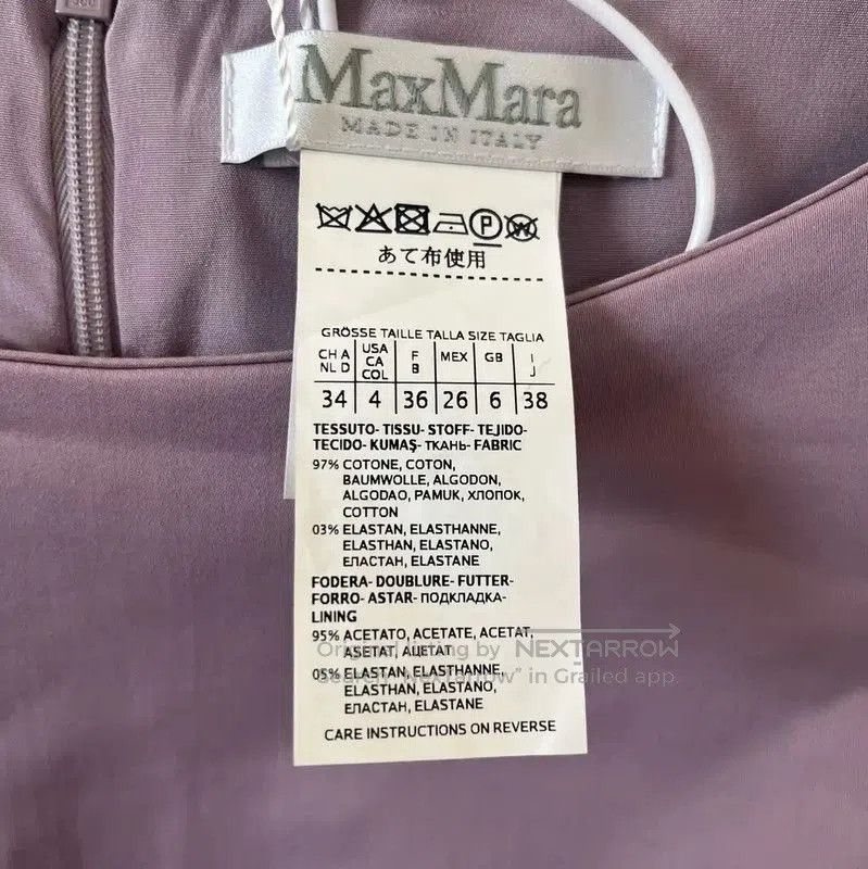Max Mara MaxMara Purple Silk Dress for Women . Size XXS / US 00 / IT 34 - 4 Thumbnail