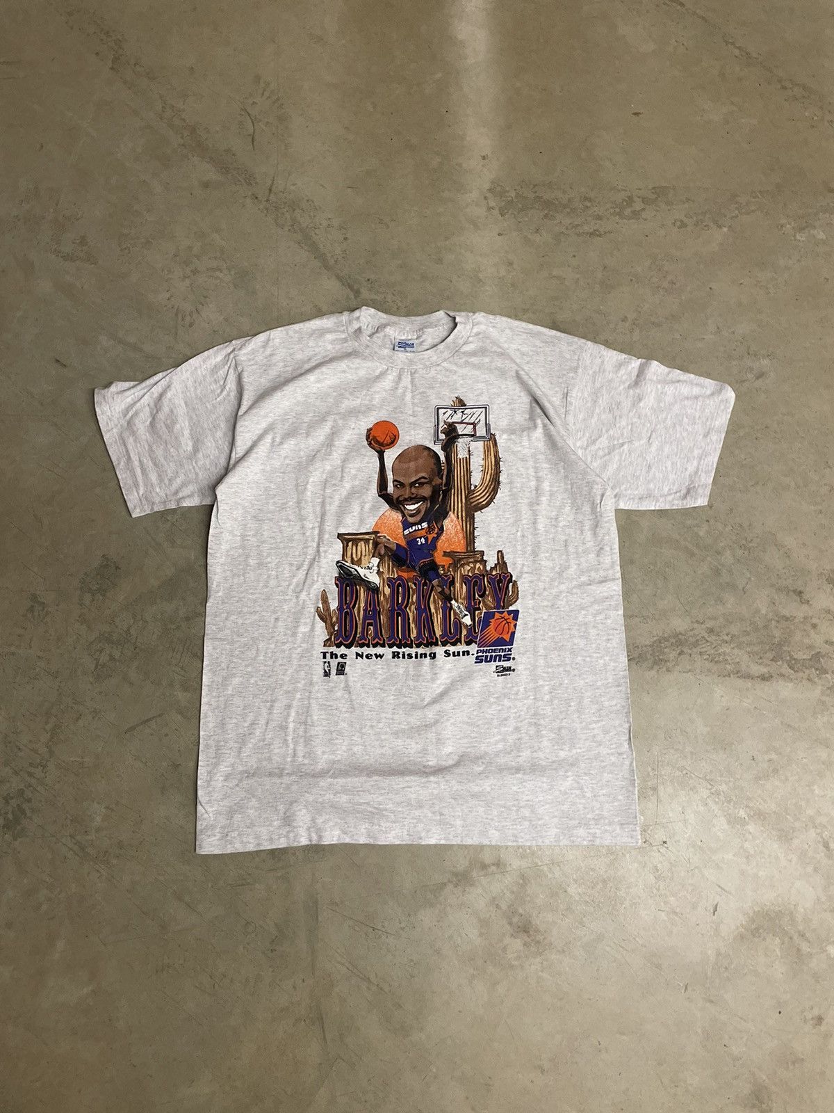 Salem Sportswear Vintage Single Stitch SALEM SPORTS Charles Barkley Big Head Size US XL / EU 56 / 4 - 1 Thumbnail