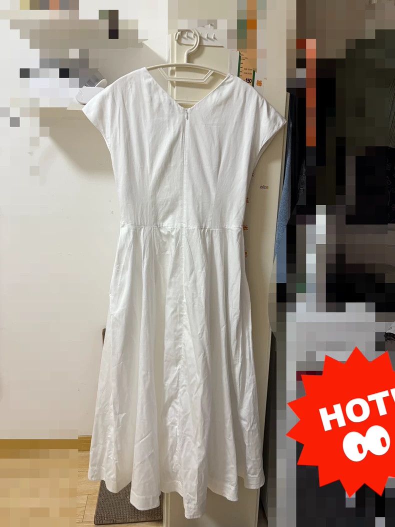 Jil Sander Jil Sander white dress Size XXS / US 00 / IT 34 - 3 Thumbnail