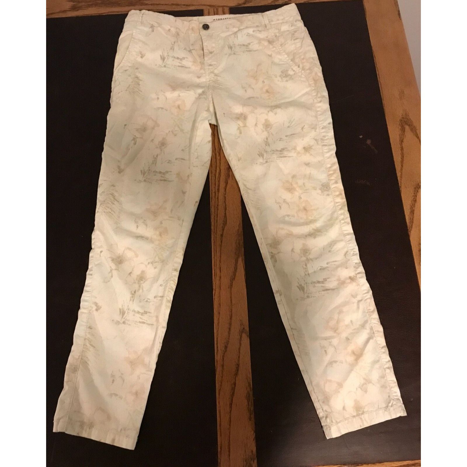 Anthropologie Anthropologie Marrakech Garden Day Chinos Floral Pants Size 30" / US 8 / IT 44 - 1 Thumbnail