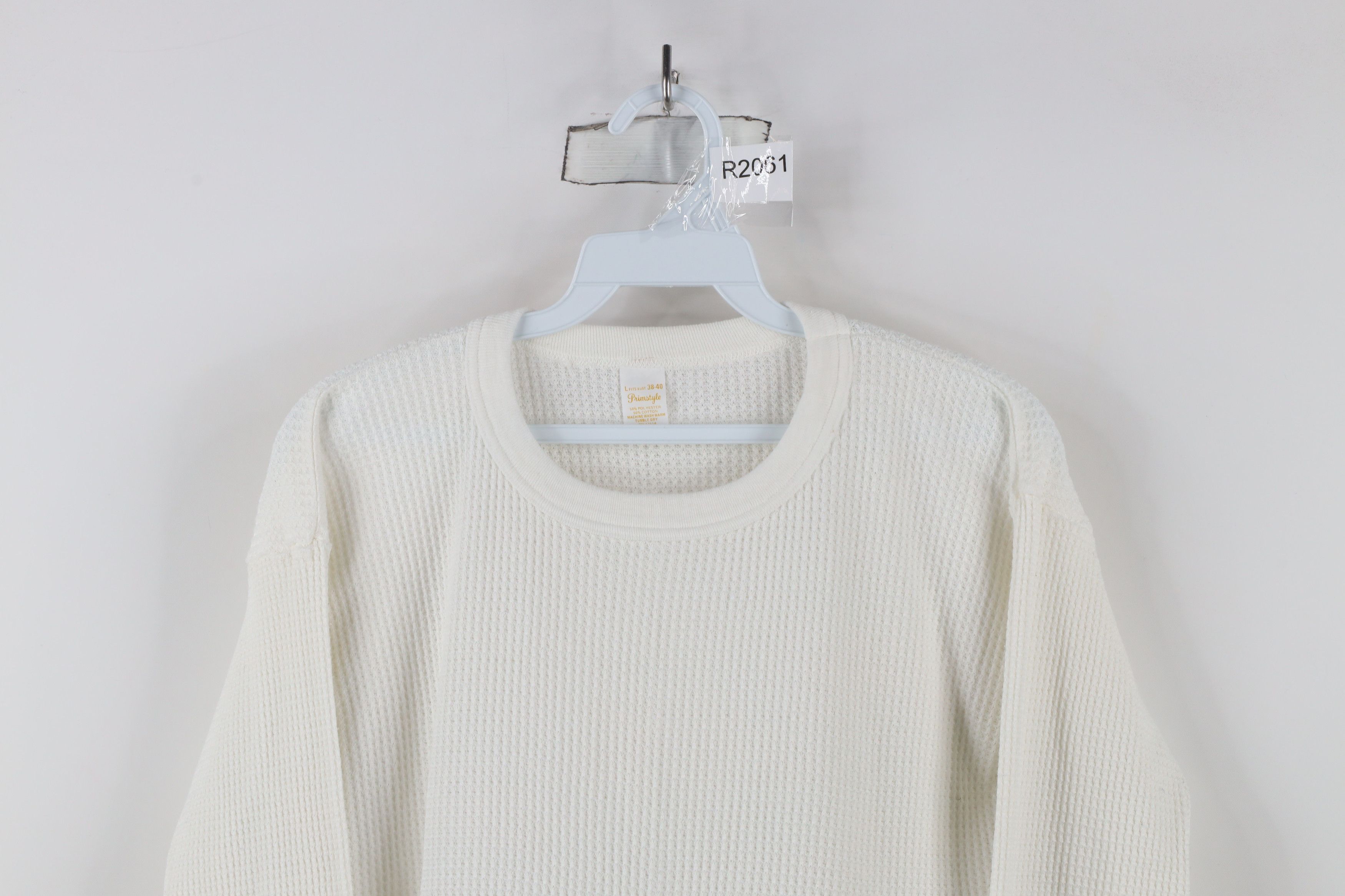 Vintage Vintage 70s Streetwear Waffle Knit Long Sleeve T-Shirt USA Size L / US 10 / IT 46 - 2 Thumbnail