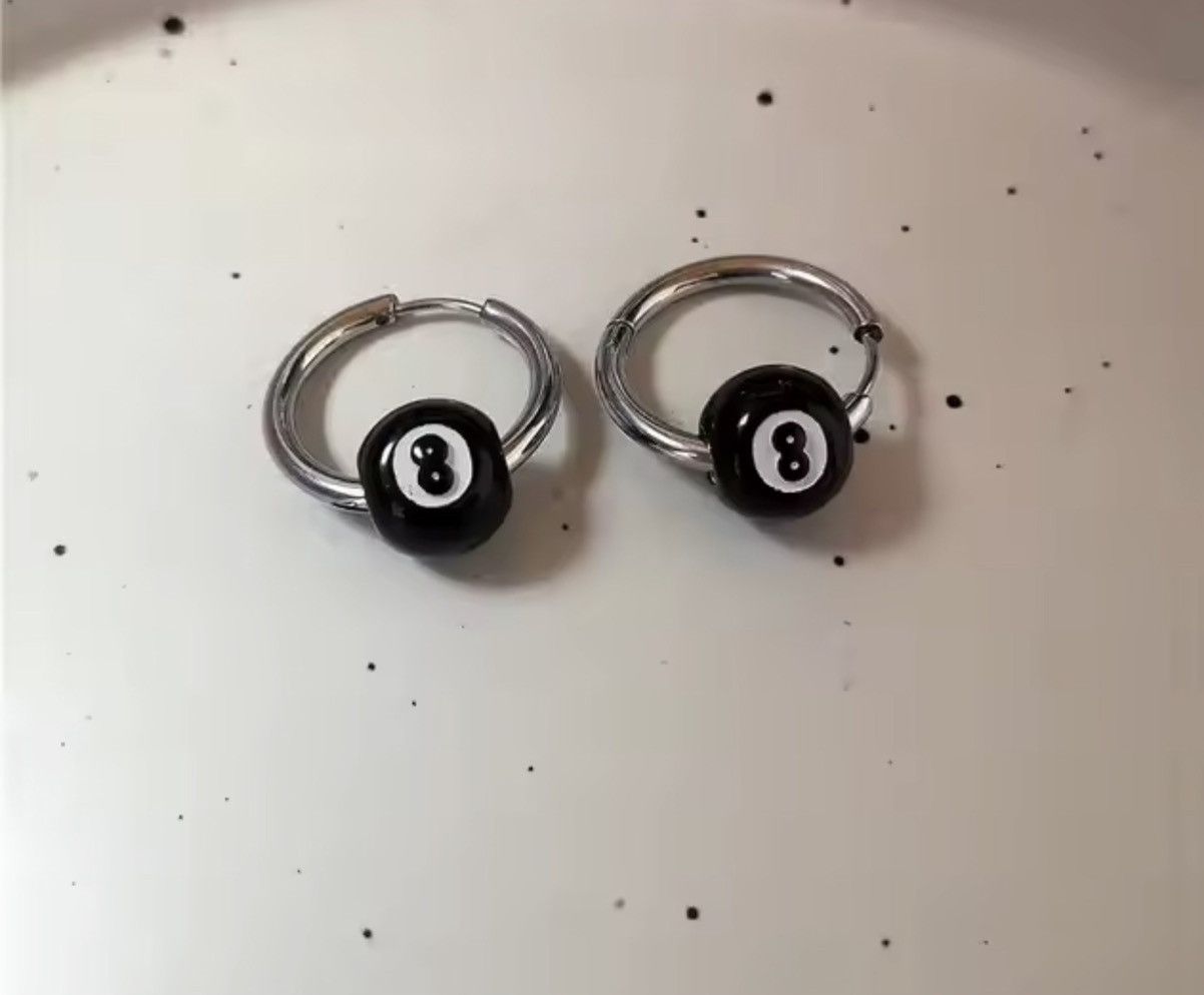 Jewelry Mini 8 Ball Billiard Eaering Size ONE SIZE - 1 Thumbnail