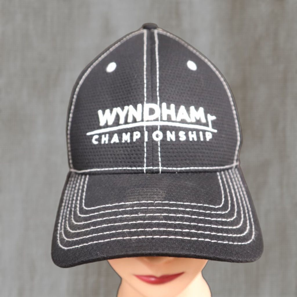 Good American VINTAGE Wyndham Championship Hat Baseball Cap Unisex Adjustable Cotton Black Golf College 2020s Size ONE SIZE - 1 Thumbnail
