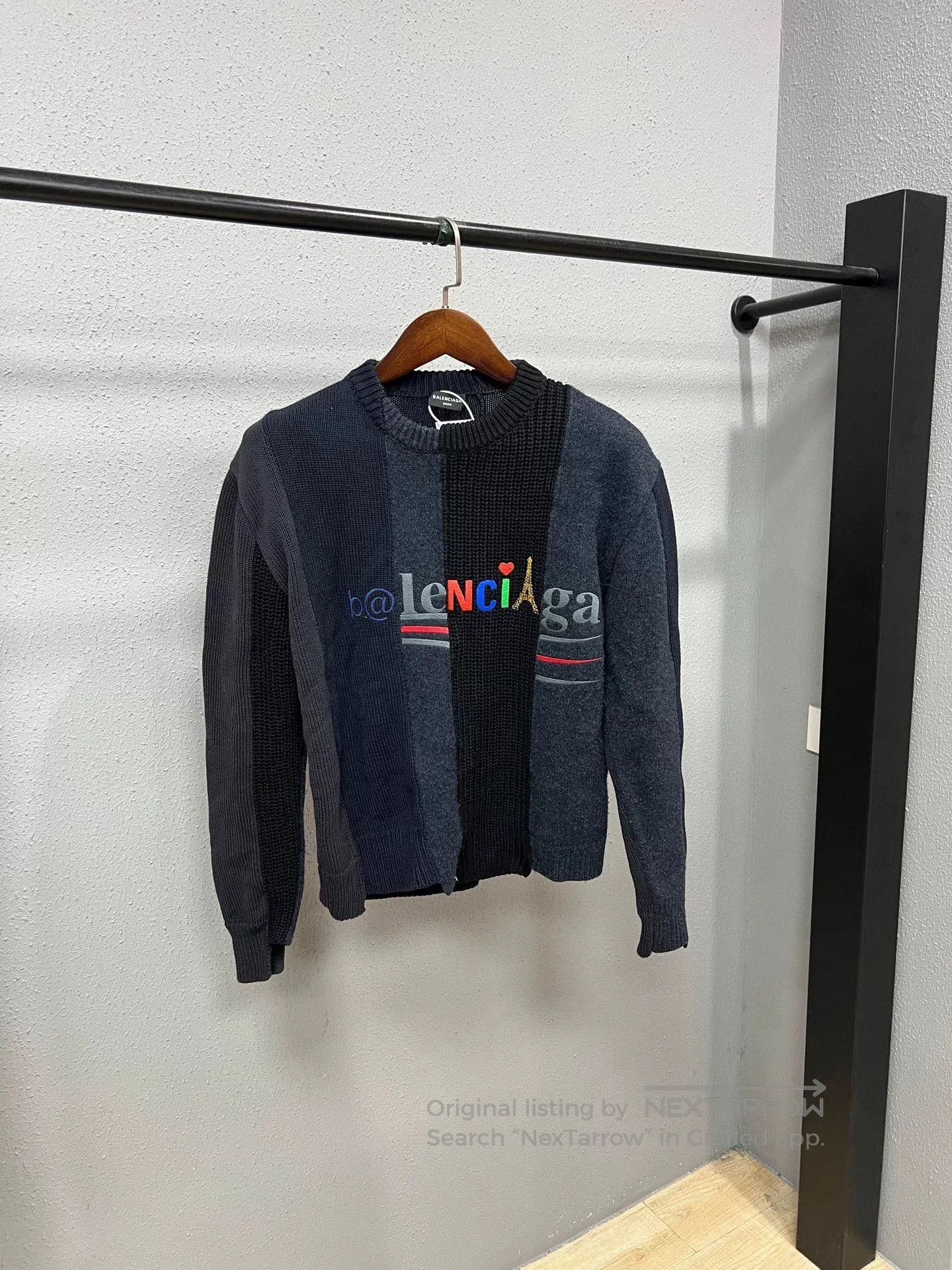 Balenciaga balenciaga patchwork sweater size s. Size S / US 4 / IT 40 - 1 Thumbnail