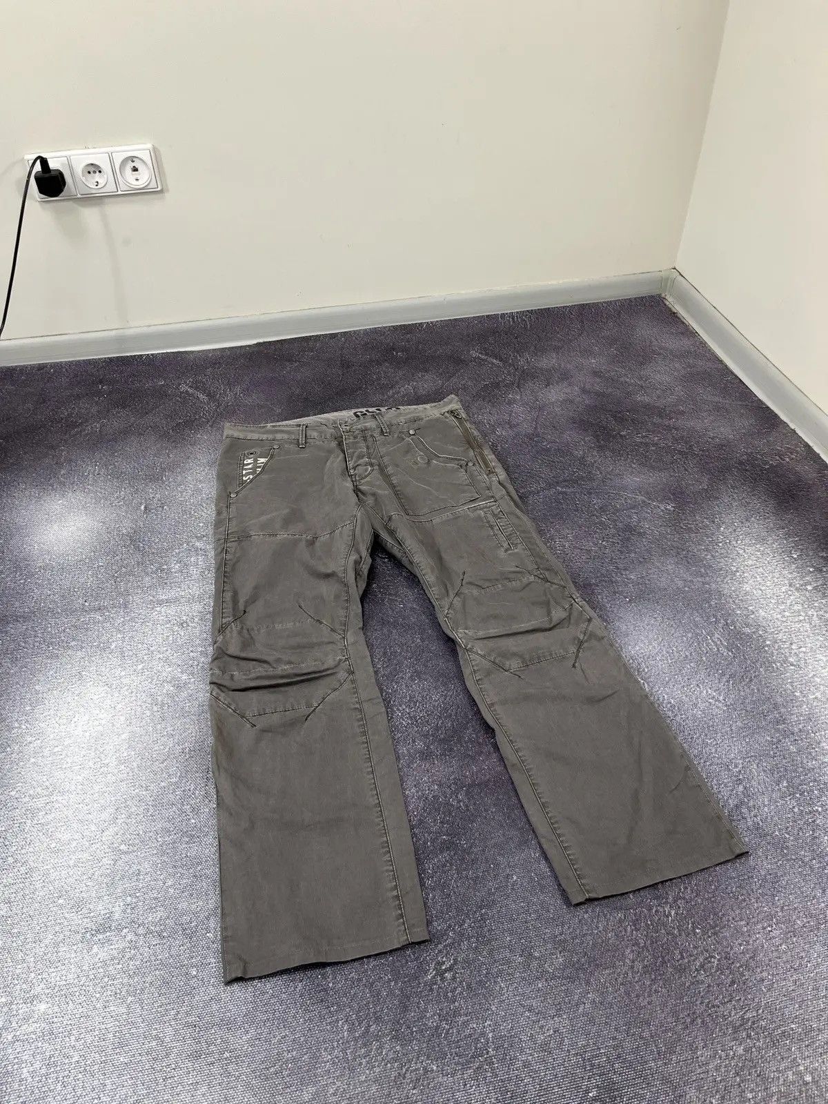 G-Star × Vintage Vintage G Star Raw Y2K Embroidered Logo Japanese Pants Size US 32 / EU 48 - 3 Thumbnail