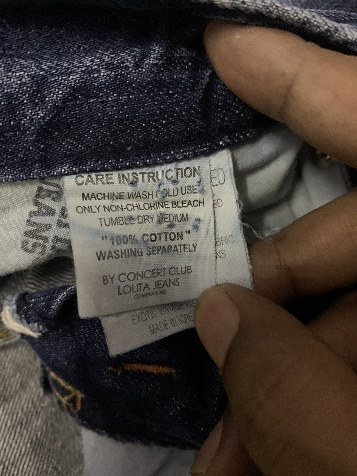 Hysteric Glamour 💥Vintage Japanese Yoshitomo Nara Lolita Skull Denim Size US 29 - 10 Thumbnail