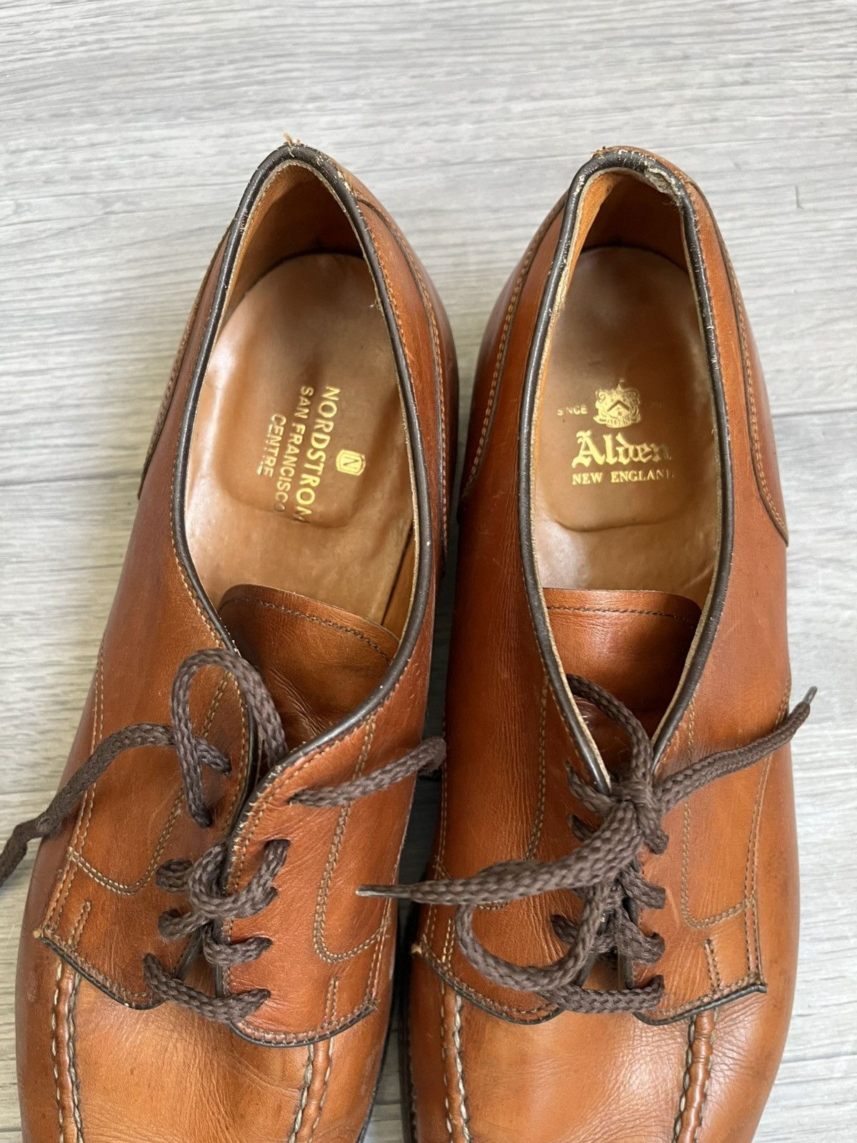 Alden Alden norvegian front blucher brown lace-up shoes us 12B/D Size US 12 / EU 45 - 14 Thumbnail