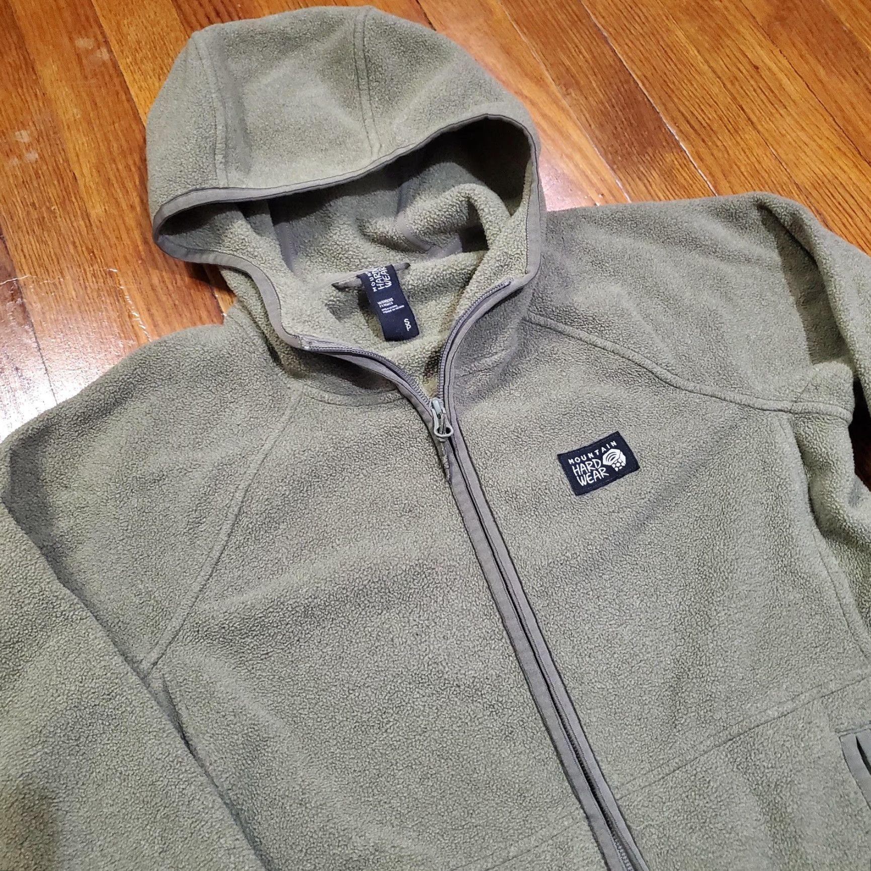 Mountain Hardwear Mountain Hardwear Jacket Women Small Green Fleece Full Zip Hooded Outdoors Size S / US 4 / IT 40 - 4 Thumbnail