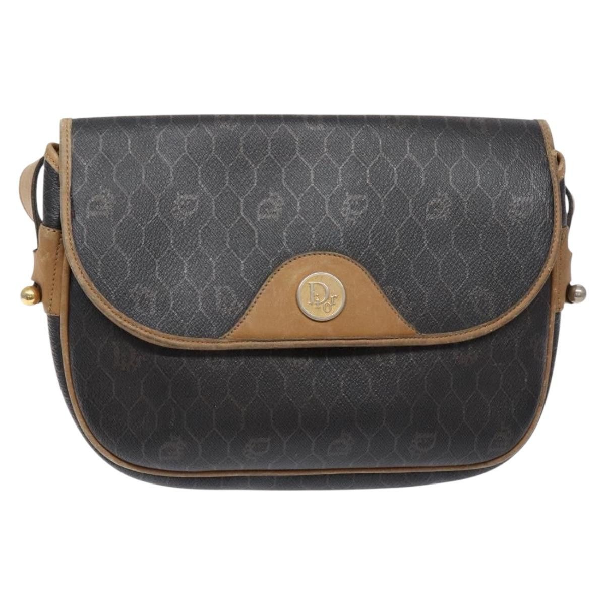 Dior DIOR Honeycomb Canvas Shoulder Bag Pvc Black Gold Size ONE SIZE - 2 Thumbnail