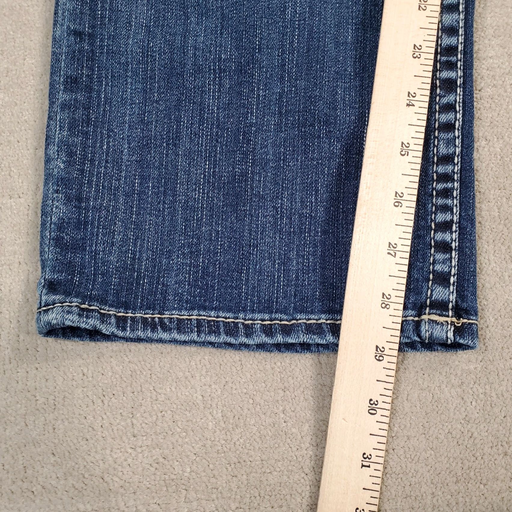 Vintage BKE Tyler Jeans Mens 38 S Blue Medium Wash Denim Solid Straight Leg Buckle Faded Size US 38 / EU 54 - 5 Thumbnail
