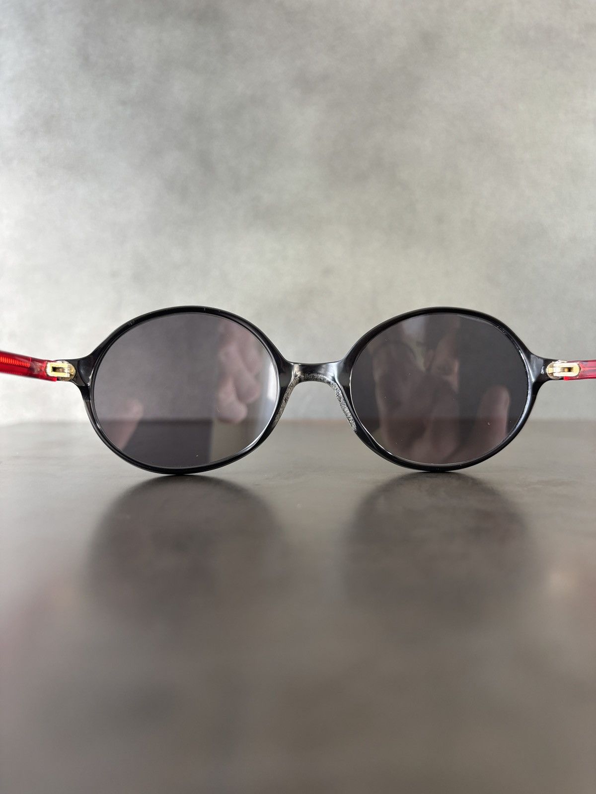 Designer Vintage Nouvelle Vague Sunglasses Made in Italy 1990s Circle Size ONE SIZE - 11 Thumbnail