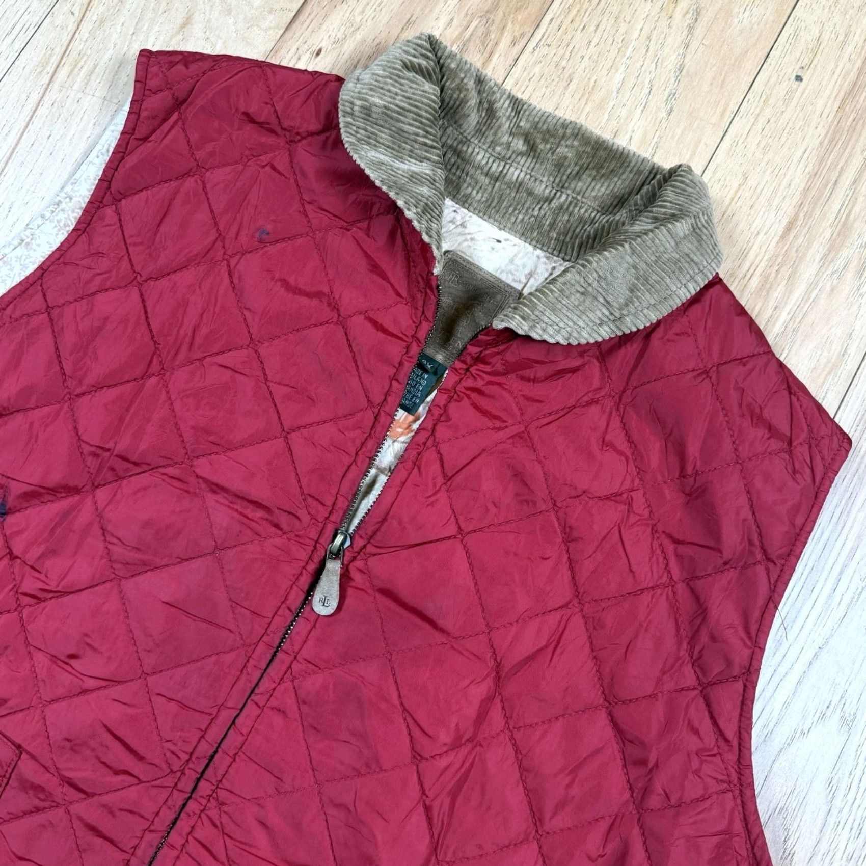 Ralph Lauren Ralph Lauren Vest Women's 2X Equestrian Corduroy Quilted Old Money Size XXL / US 16-18 / IT 52-54 - 2 Thumbnail