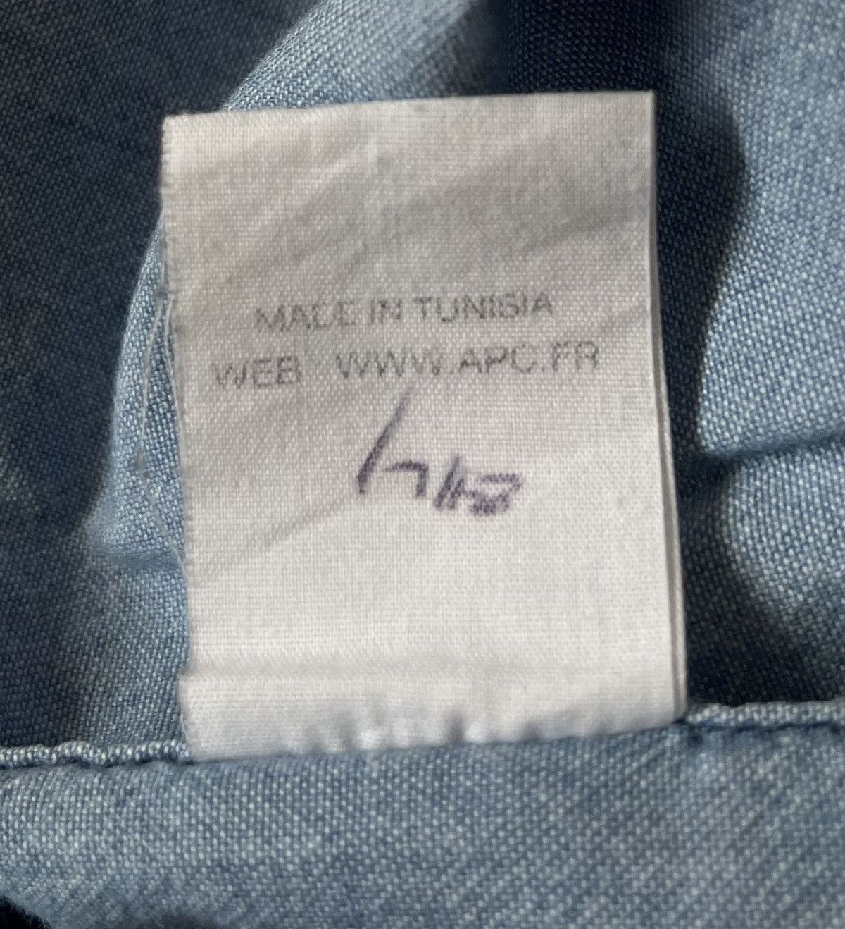 A.P.C. Vintage A.P.C chambray denim washed button up shirt Size US L / EU 52-54 / 3 - 4 Thumbnail