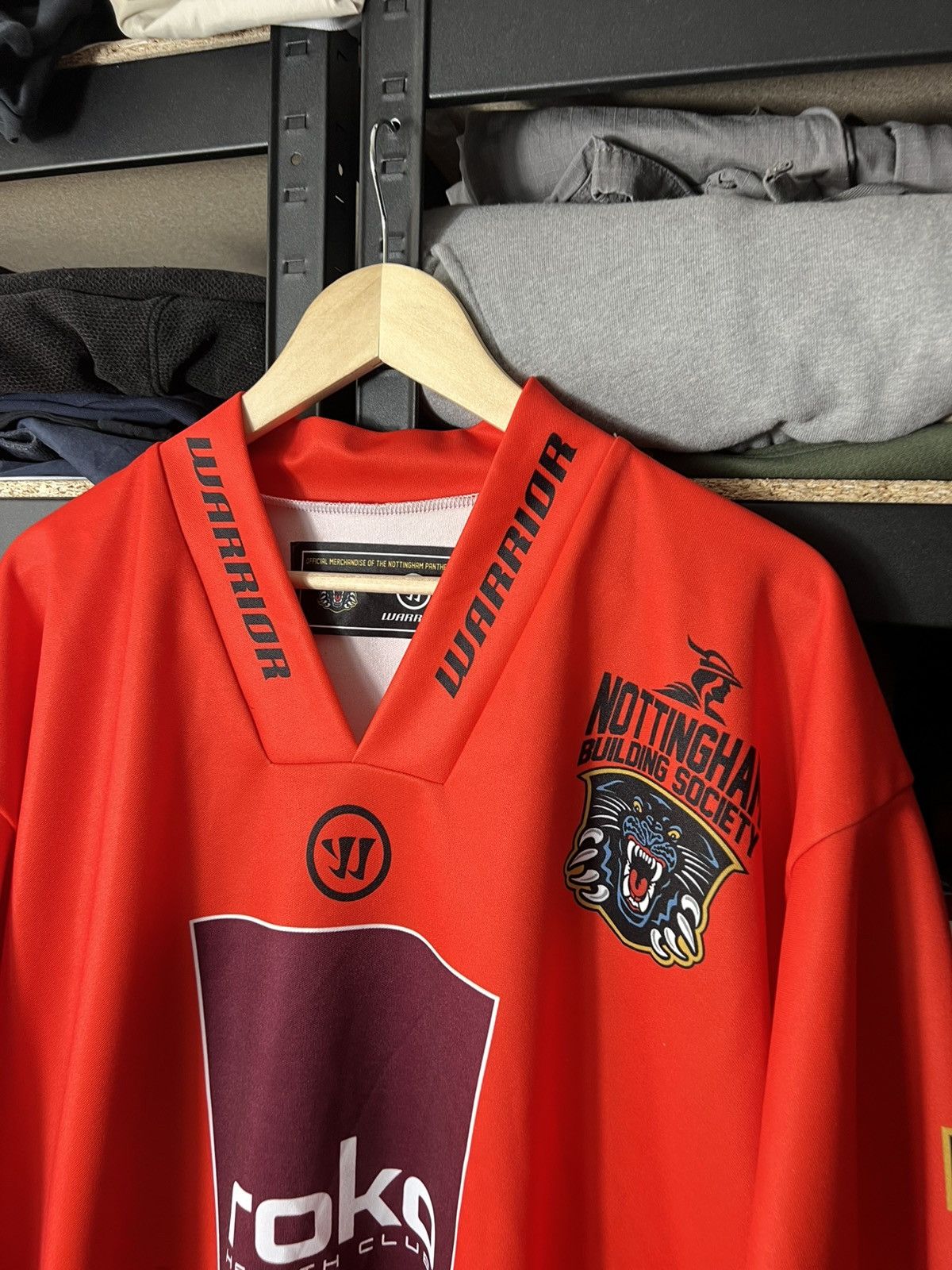NHL Nottingham Panthers Hockey Jersey Warrior Red #71 Size XL Size US XL / EU 56 / 4 - 2 Thumbnail