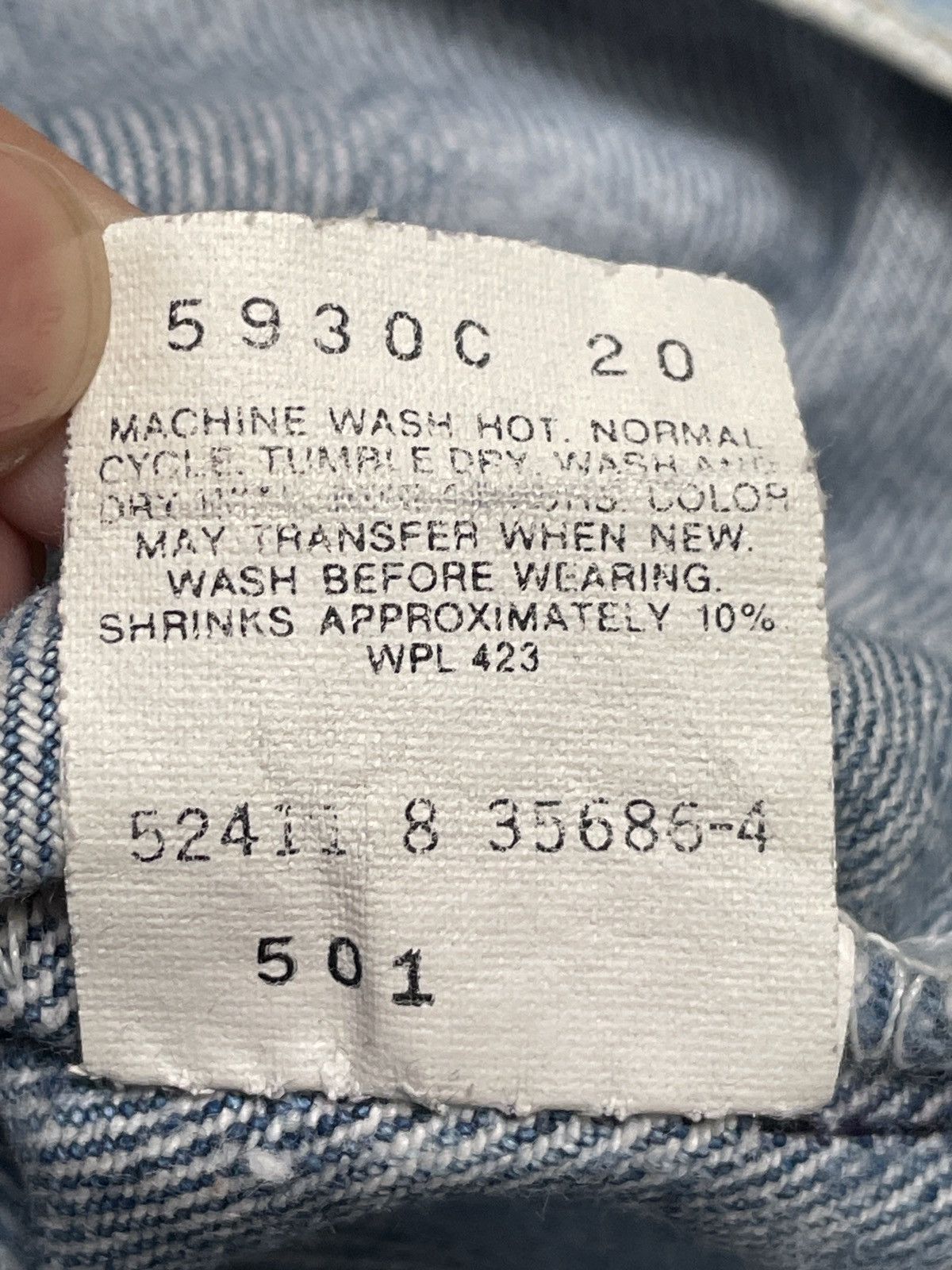 Levi's 32x34 Rare Design Vintage Levis 501 Made In Usa Jeans 1980s Size US 32 / EU 48 - 11 Thumbnail