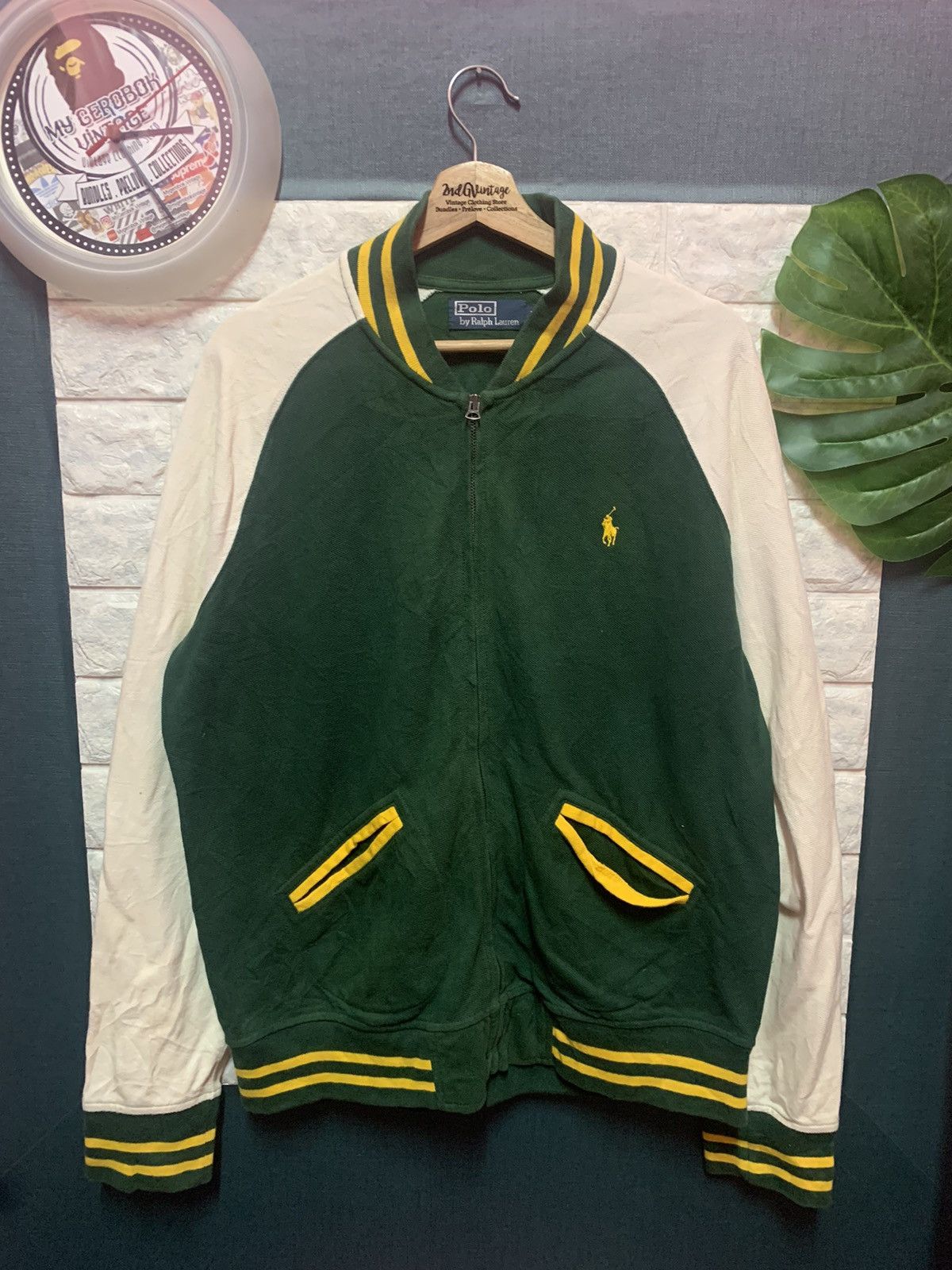 Polo Ralph Lauren × Vintage VINTAGE!! Sweater Bomber POLO RALPH LAUREN Size US XL / EU 56 / 4 - 1 Thumbnail