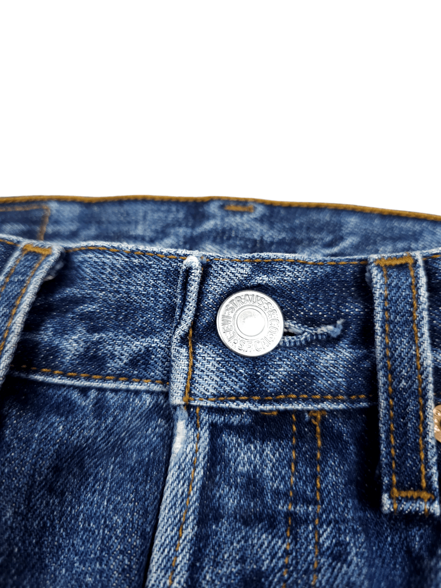 Levi's × Vintage 💎 28/32 Vintage 90's Levi's 501 Straight Regular Jeans Y2K Size US 28 / EU 44 - 4 Thumbnail
