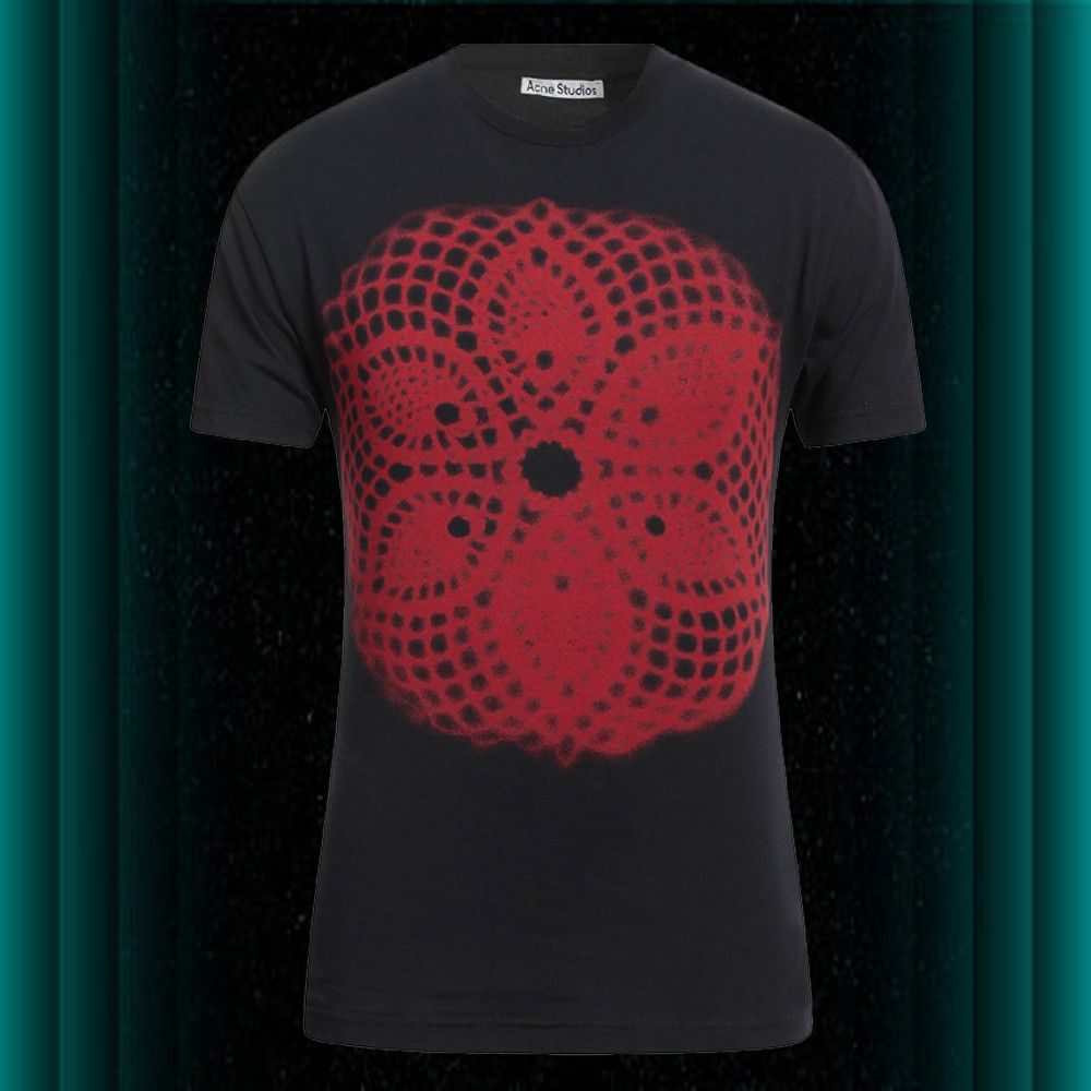 o1y0824 T-Shirt in Black/Red