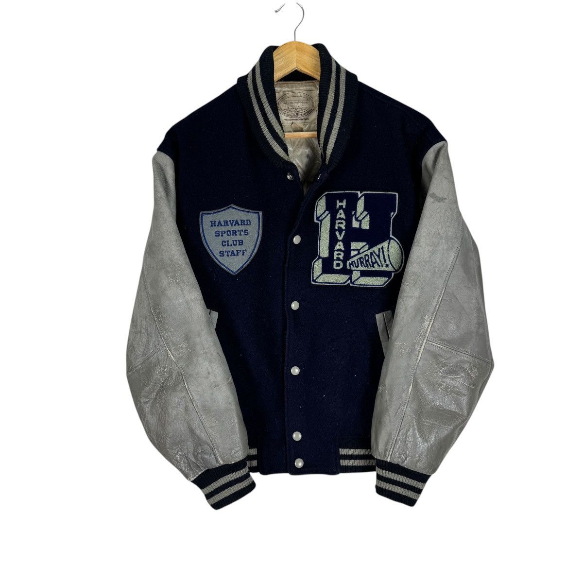 Vintage 🌟HARVARD UNIVERSITY VARSITY LEATHER JACKET Size US S / EU 44-46 / 1 - 1 Thumbnail