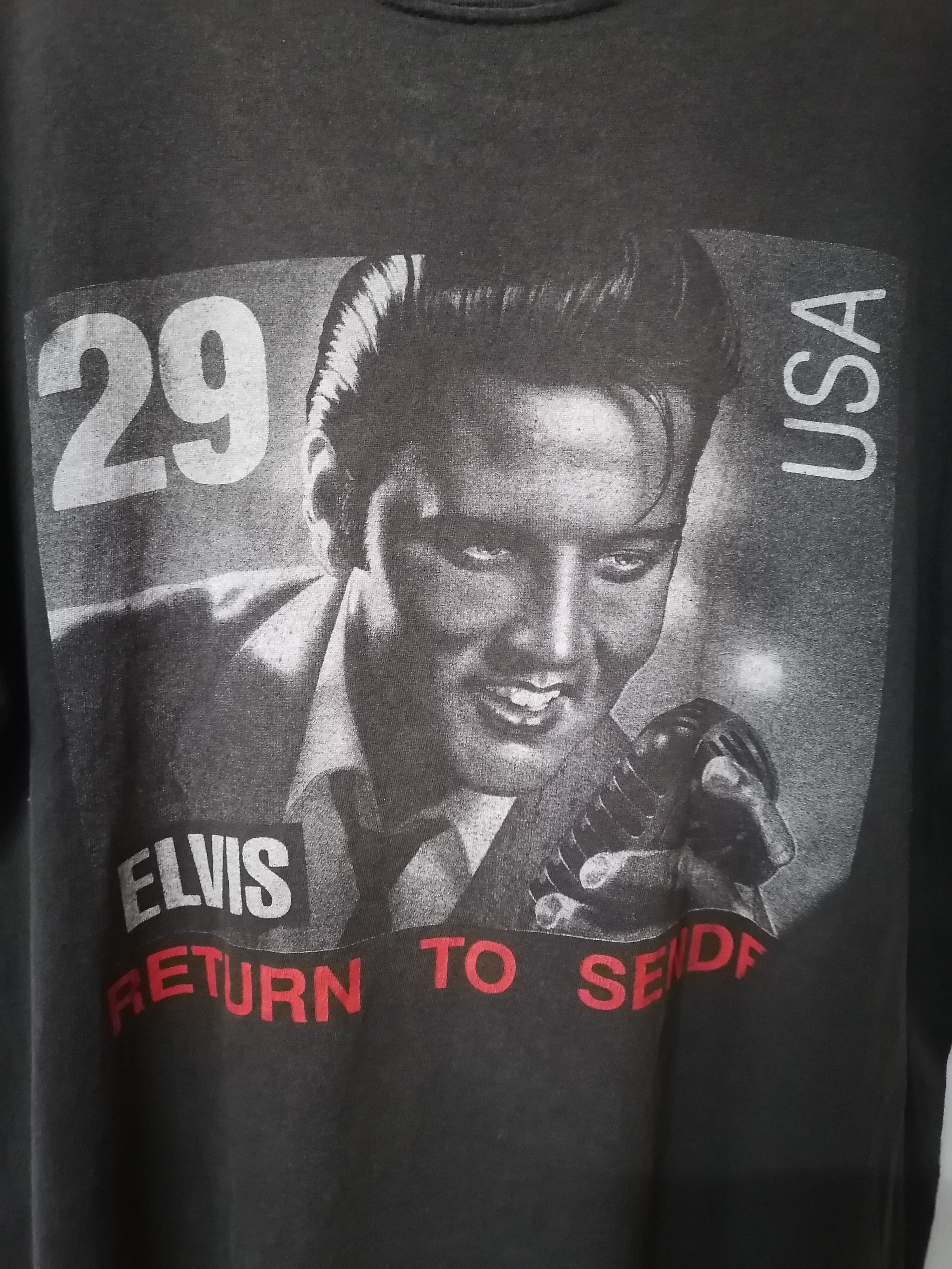 Band Tees × Vintage Trashed Faded Vintage 90s Elvis Presley Album Cover Tees Size US XL / EU 56 / 4 - 2 Thumbnail