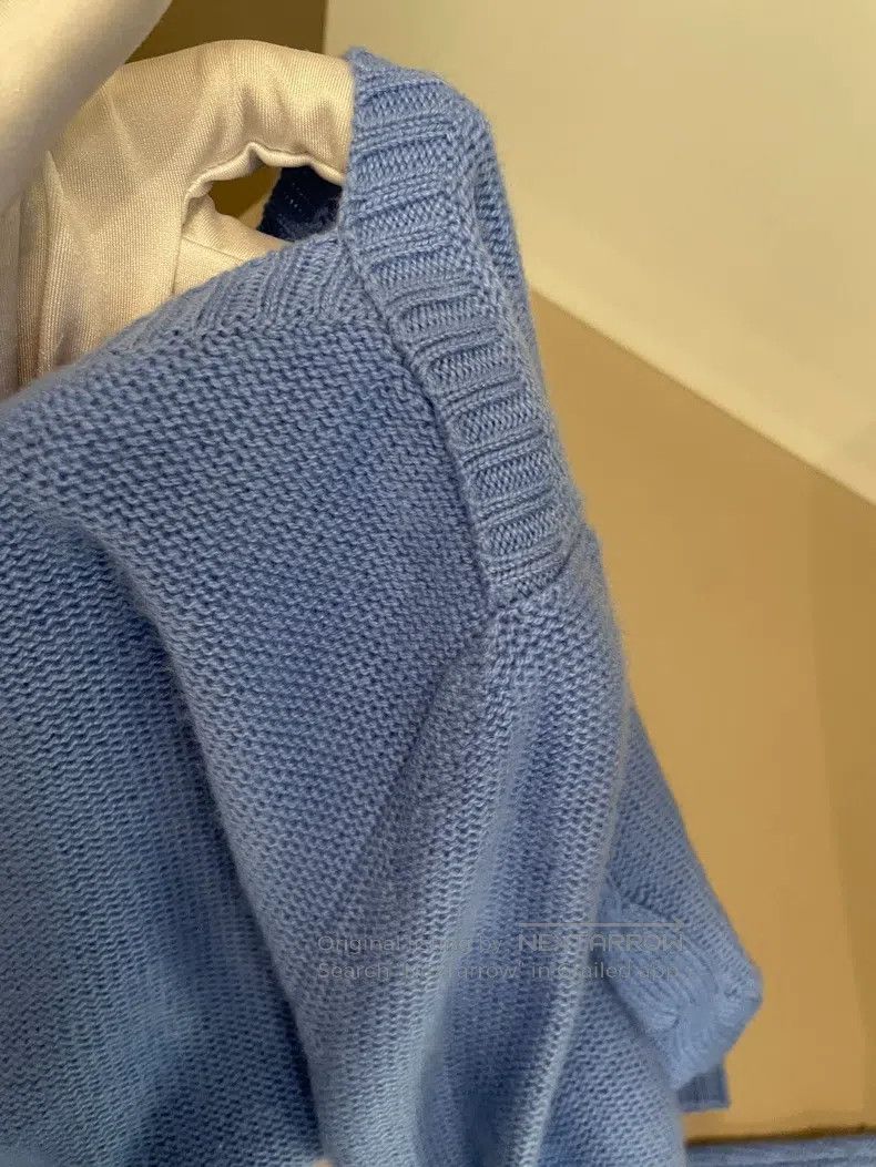 Loro Piana Loro Piana Light Blue Cashmere Sweater Size XS / US 0-2 / IT 36-38 - 5 Thumbnail