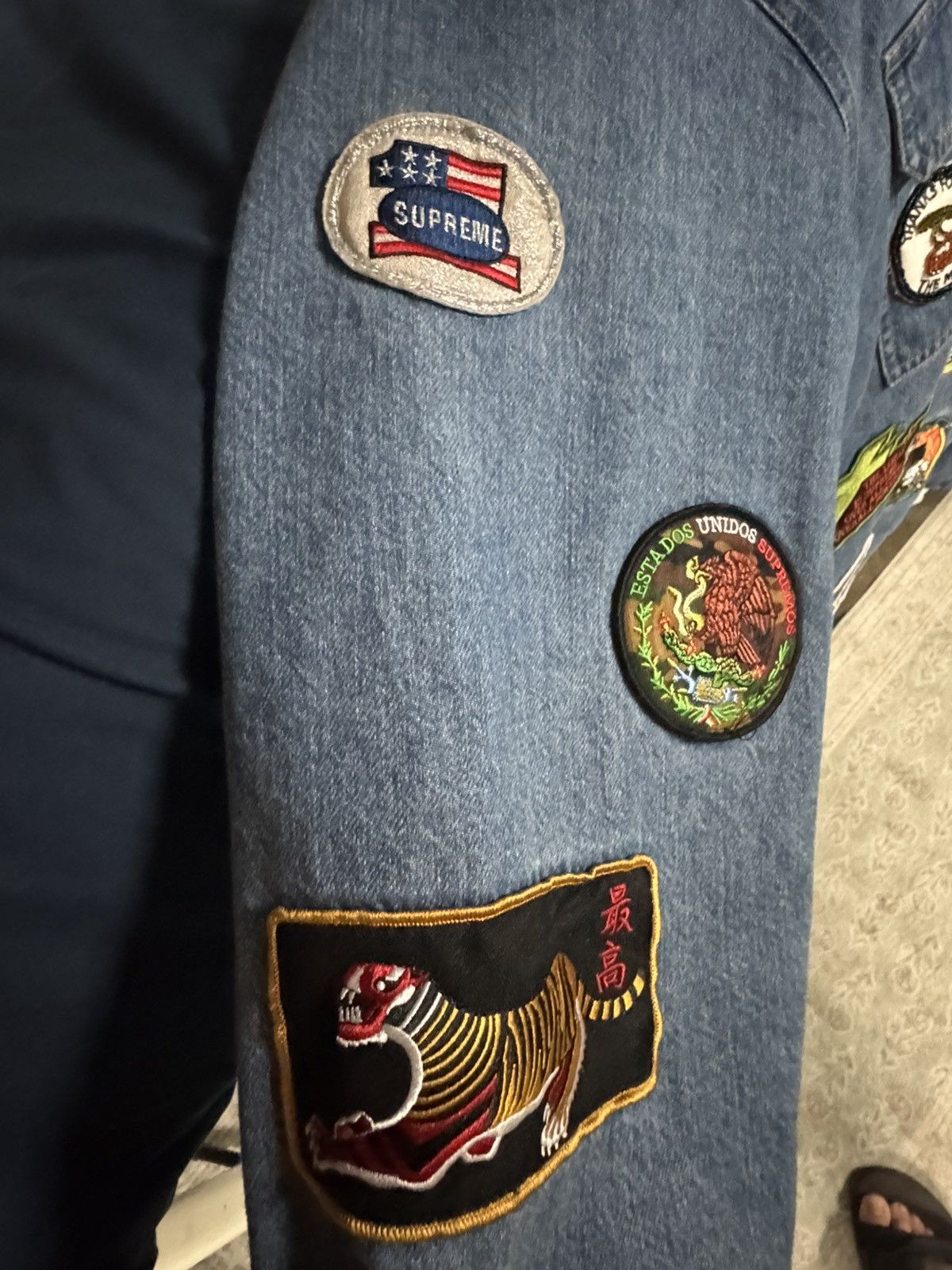 Supreme Supreme patches hooded zip up shirt Size US XL / EU 56 / 4 - 3 Thumbnail