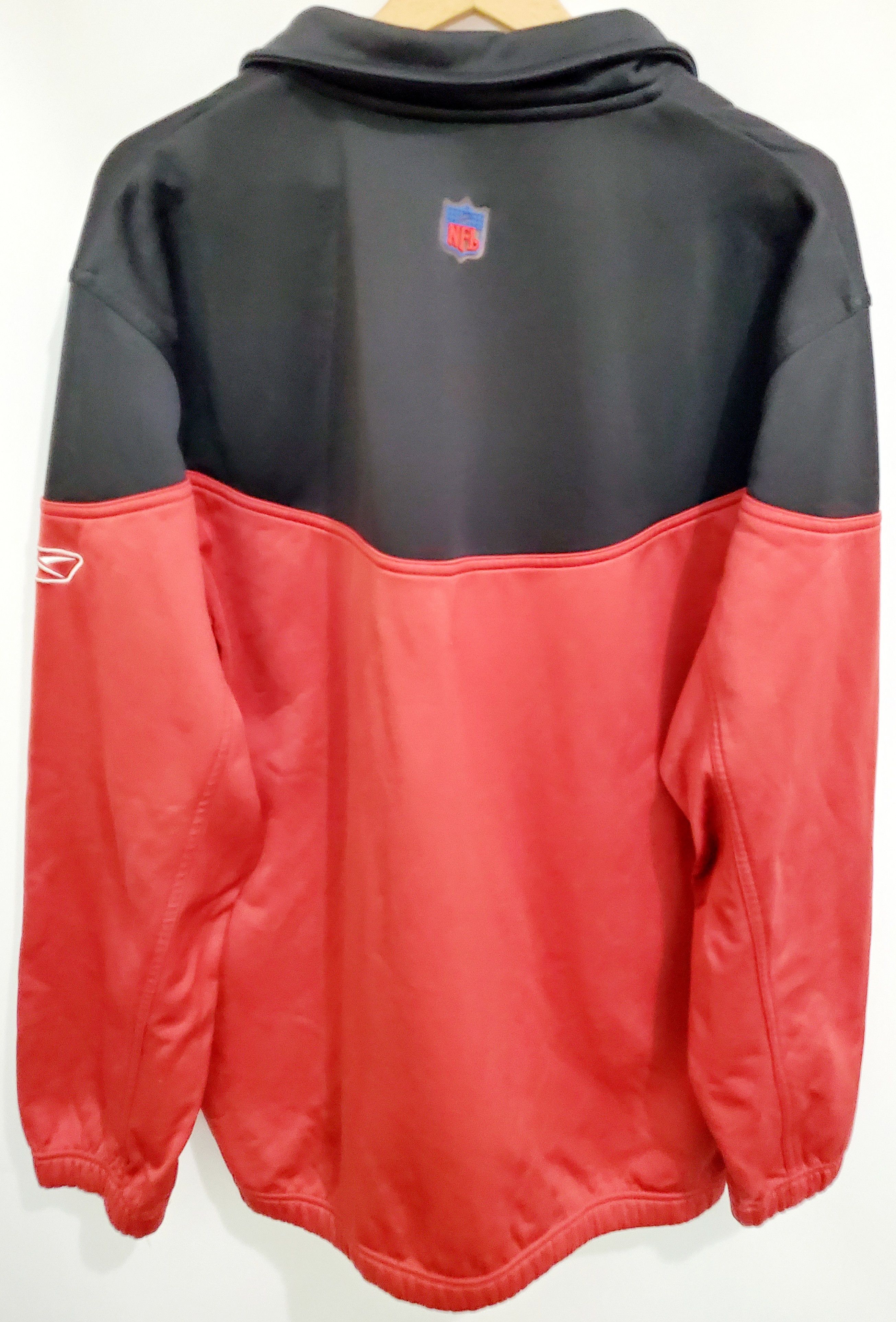 NFL × Reebok × Vintage San Francisco 49ers Sweater Fleece Softshell Pullover 1/4Zip Size US XL / EU 56 / 4 - 4 Thumbnail