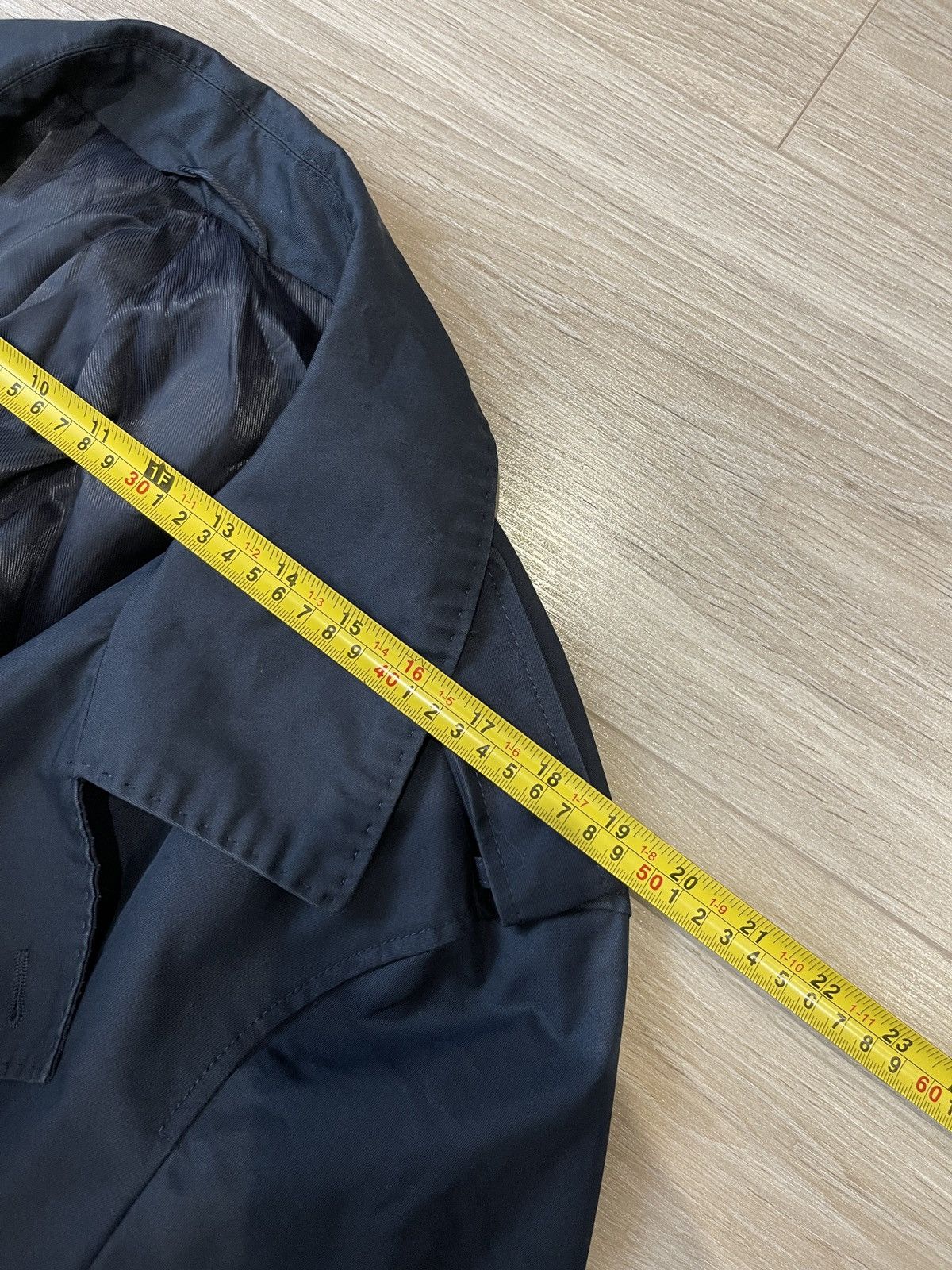 Designer GUTTERIDGE Trench cotton cloak blue double-breasted Size US XL / EU 56 / 4 - 16 Thumbnail