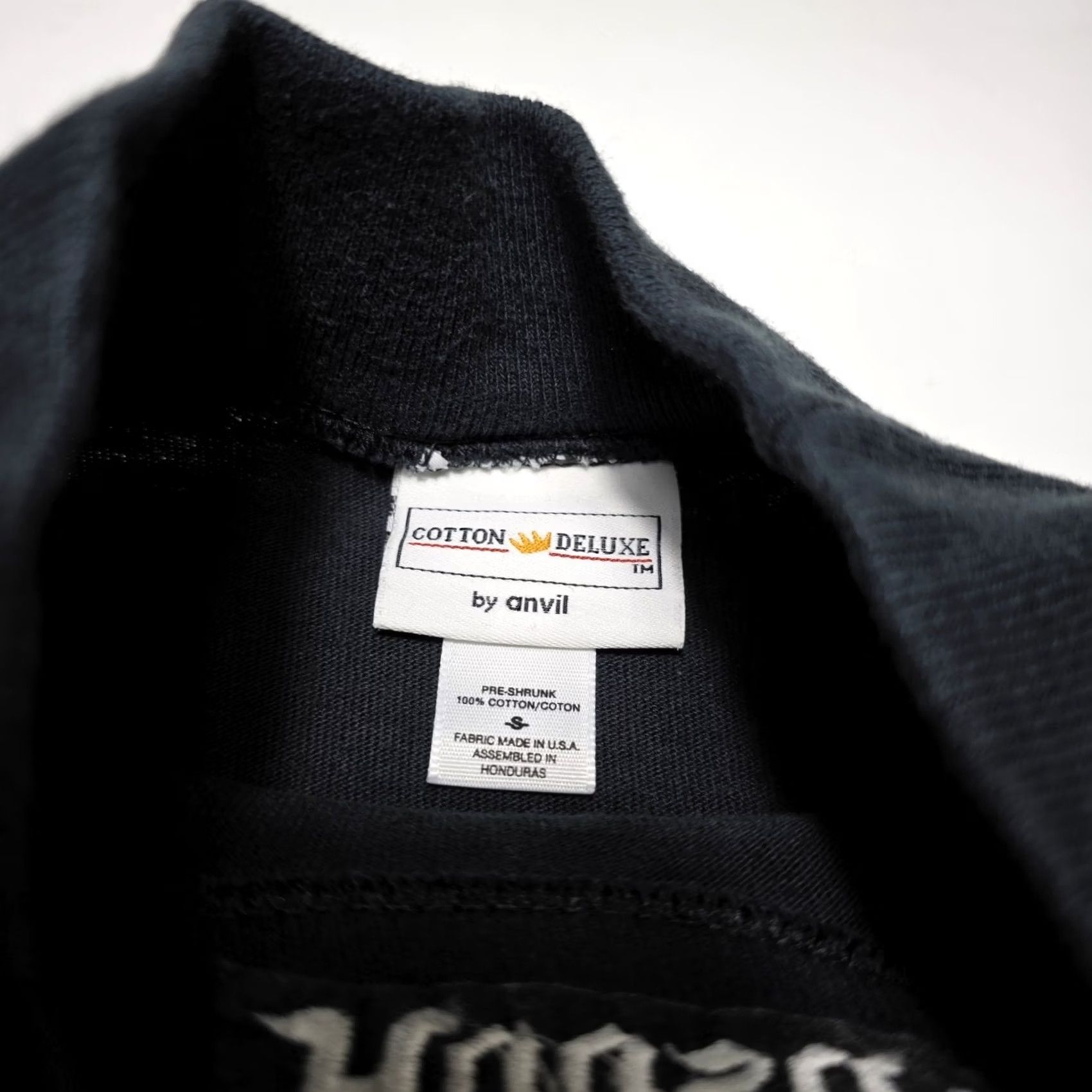Anvil VINTAGE Hoosier Racing Tires Embroidered Mock Neck Long Sleeve T-Shirt Small Black 90s Mens Size US S / EU 44-46 / 1 - 5 Thumbnail
