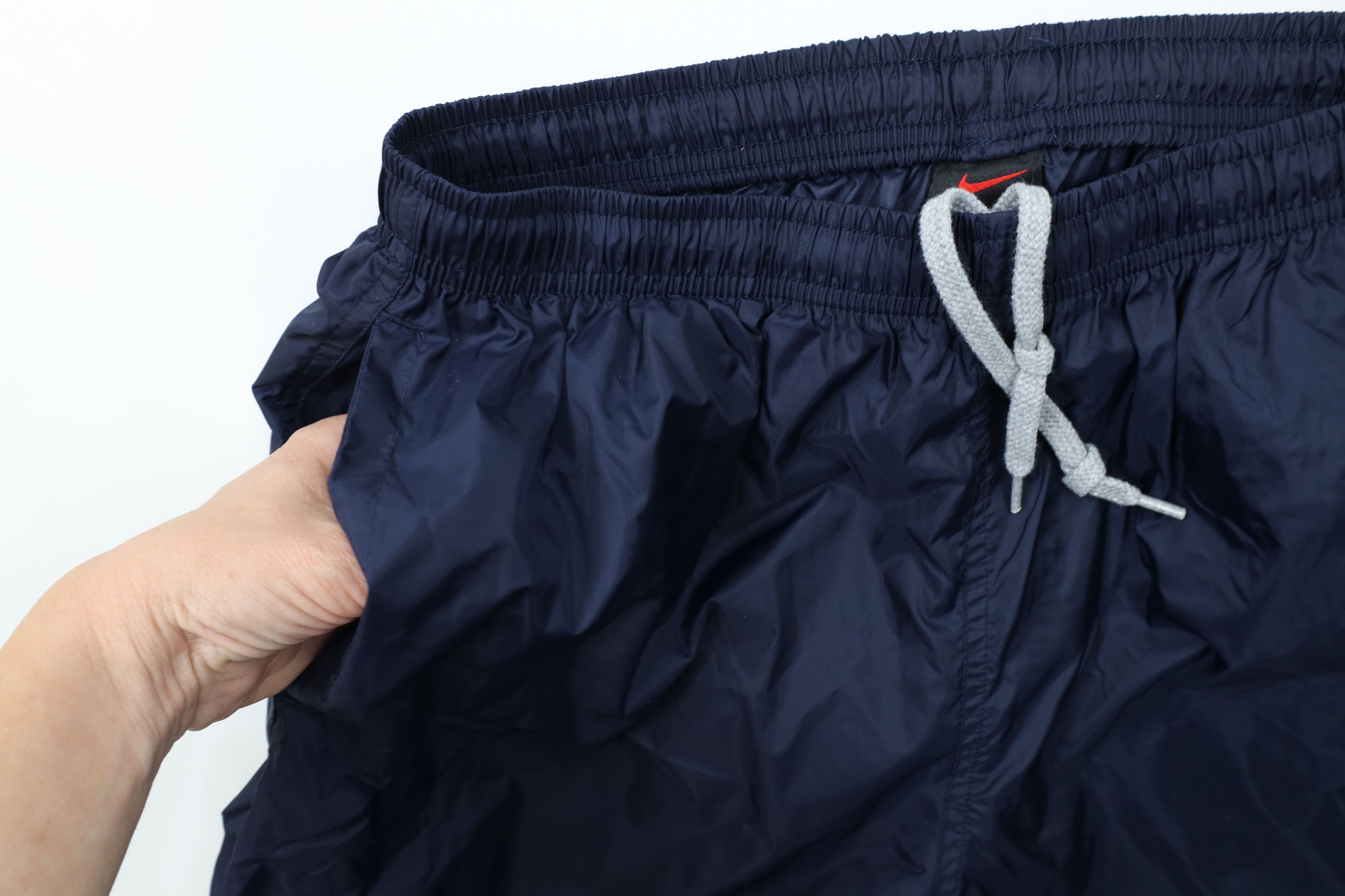 Nike × Vintage Vintage 90s Nike Mini Swoosh Nylon Windbreaker Joggers Pants Size US 38 / EU 54 - 7 Thumbnail