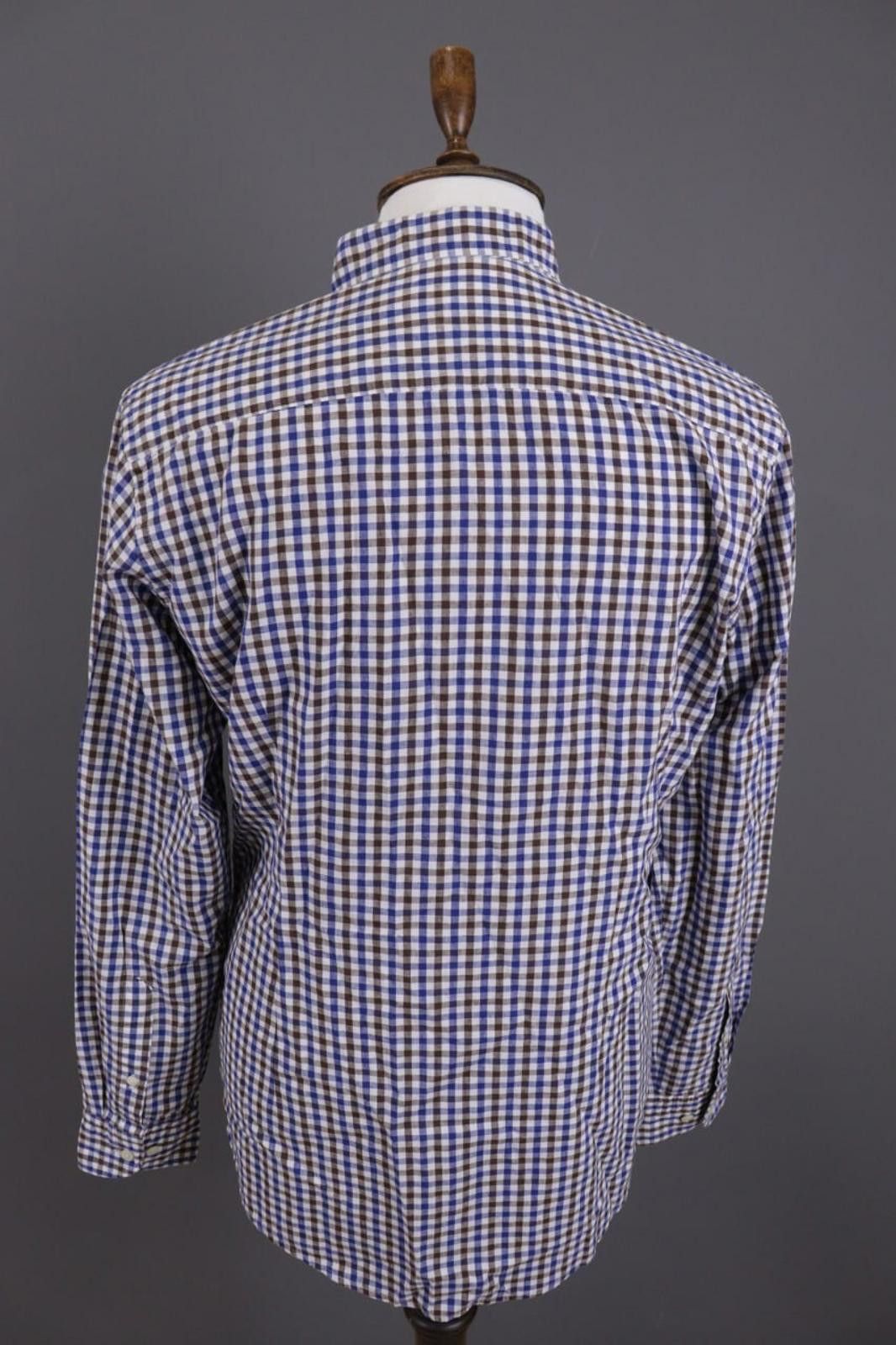 Eton Eton Slim Fit Cotton / Linen Check Shirt Sz 42 / L / 16 Size US M / EU 48-50 / 2 - 7 Thumbnail