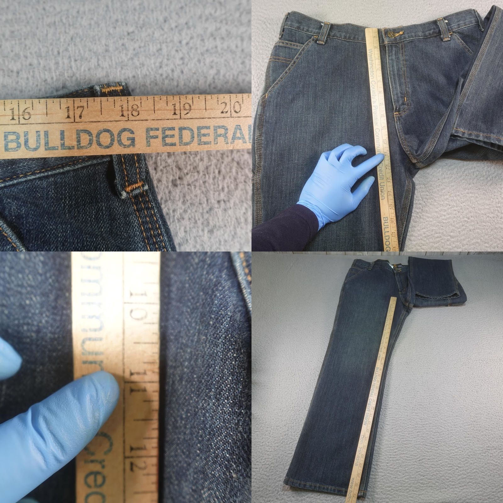 Carhartt Carhartt Jeans Mens 36x30 Relaxed Fit Straight Denim Workwear Chore Blue Casual Pants Size US 36 / EU 52 - 8 Thumbnail