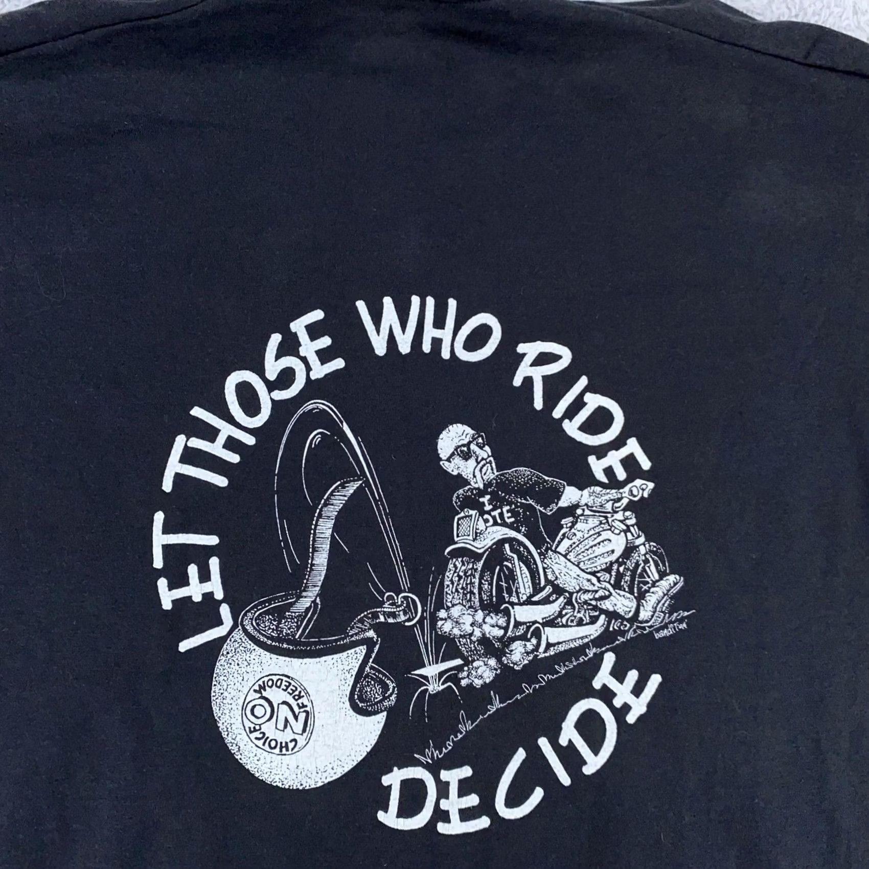 Fruit Of The Loom VINTAGE ABATE Freedom Fighter Shirt L/XL Black Motorcycle Ohio Eagle 90s Biker Mens Shirt Size US L / EU 52-54 / 3 - 5 Thumbnail
