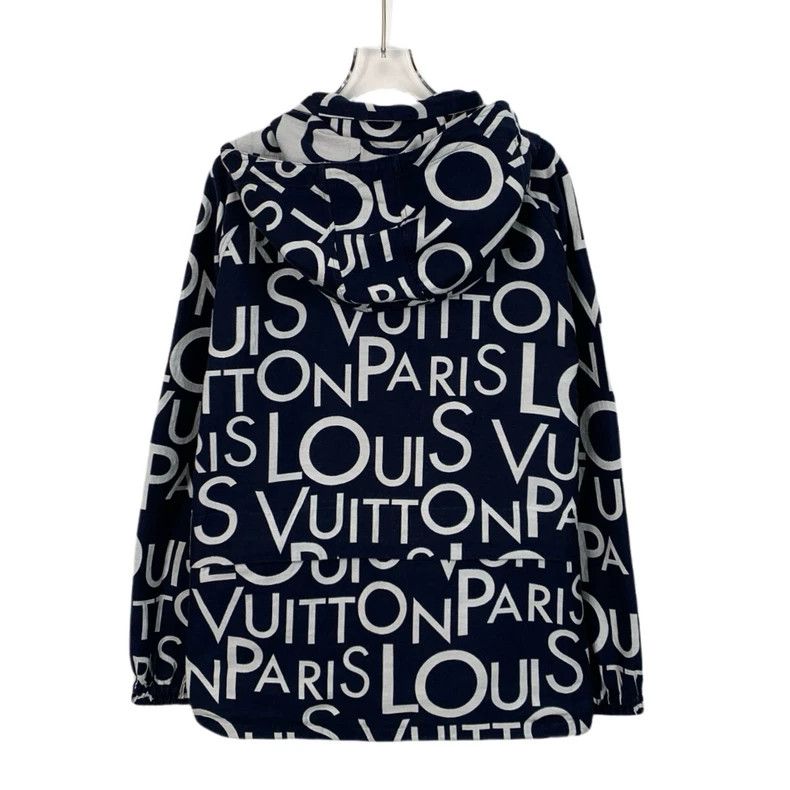 Louis Vuitton Louis Vuitton Black logo monogrammed hooded cotton zip jac Size US S / EU 44-46 / 1 - 2 Thumbnail
