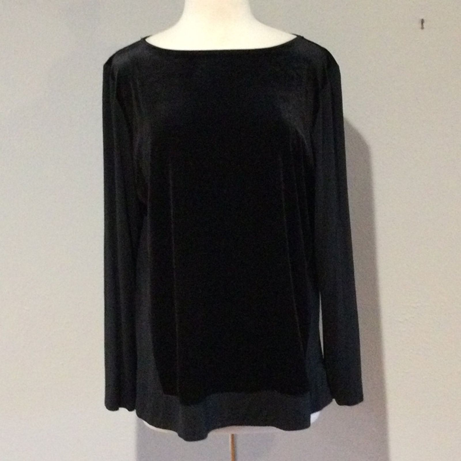 Other J. Jill Wearever Collection Black Long Sleeve Top Size L Size L / US 10 / IT 46 - 1 Thumbnail