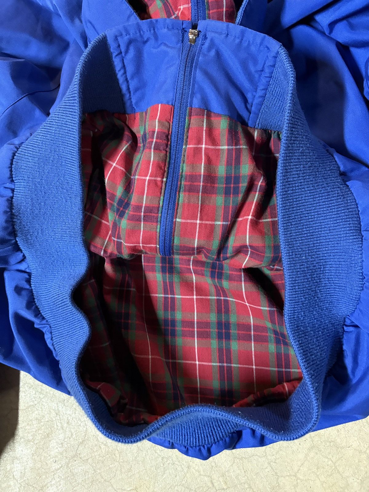 Lands' End Vintage 90s Lands End Bomber Jacket Blue Size XL Size US XL / EU 56 / 4 - 5 Thumbnail