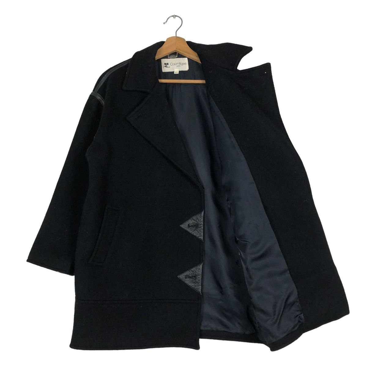 Issey Miyake 🔥VINTAGE WOOL JACKET DOUBLE BREAST COURREGES PARIS Size US M / EU 48-50 / 2 - 11 Thumbnail