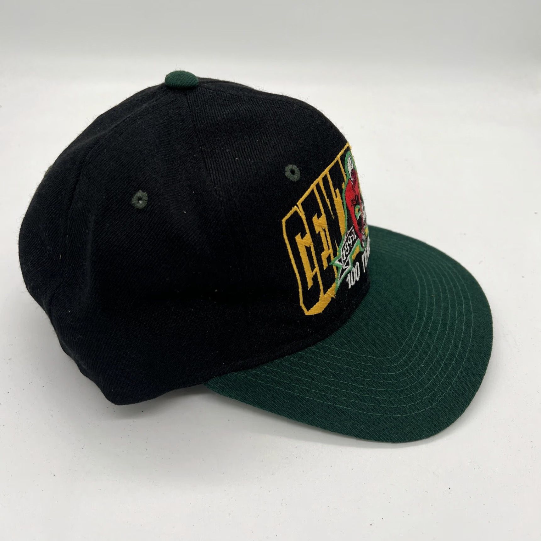 Vintage VINTAGE HaT Black College Football Hat 1992 Centennial NOS 90s Snapback Cap Adjustible/ Adjustable Size ONE SIZE - 3 Thumbnail