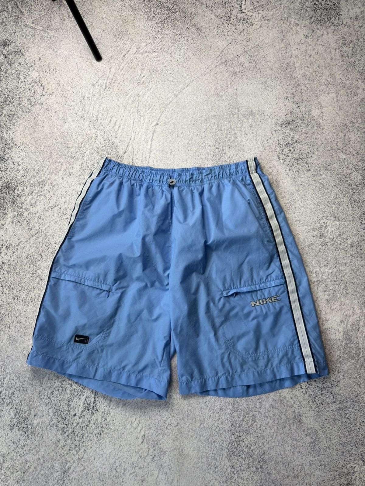 Nike Vintage Nike Nylon Shorts USA Mini Swoosh Drill Y2K Size US 36 / EU 52 - 1 Thumbnail