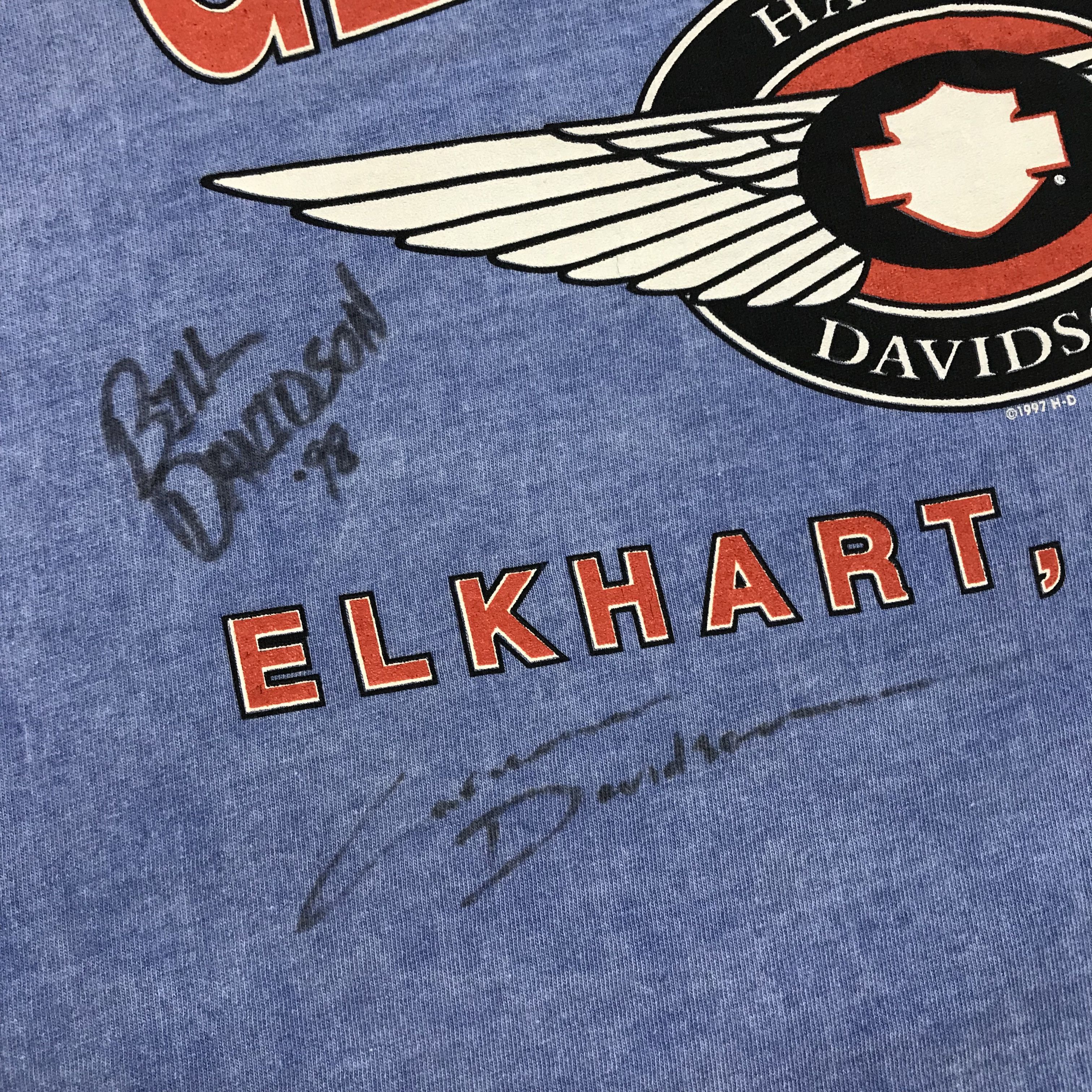 Harley Davidson HARLEY-DAVIDSON 1998 Autograph Willie G. Rare T-Shirt Tee Size US XXL / EU 58 / 5 - 10 Thumbnail