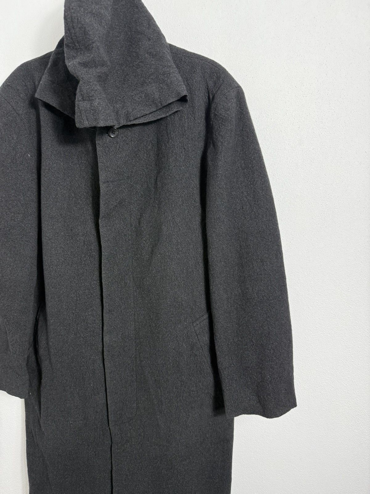Issey Miyake VINTAGE ISSEY MIYAKE MEN LONG JACKET BLACK Size US L / EU 52-54 / 3 - 3 Thumbnail