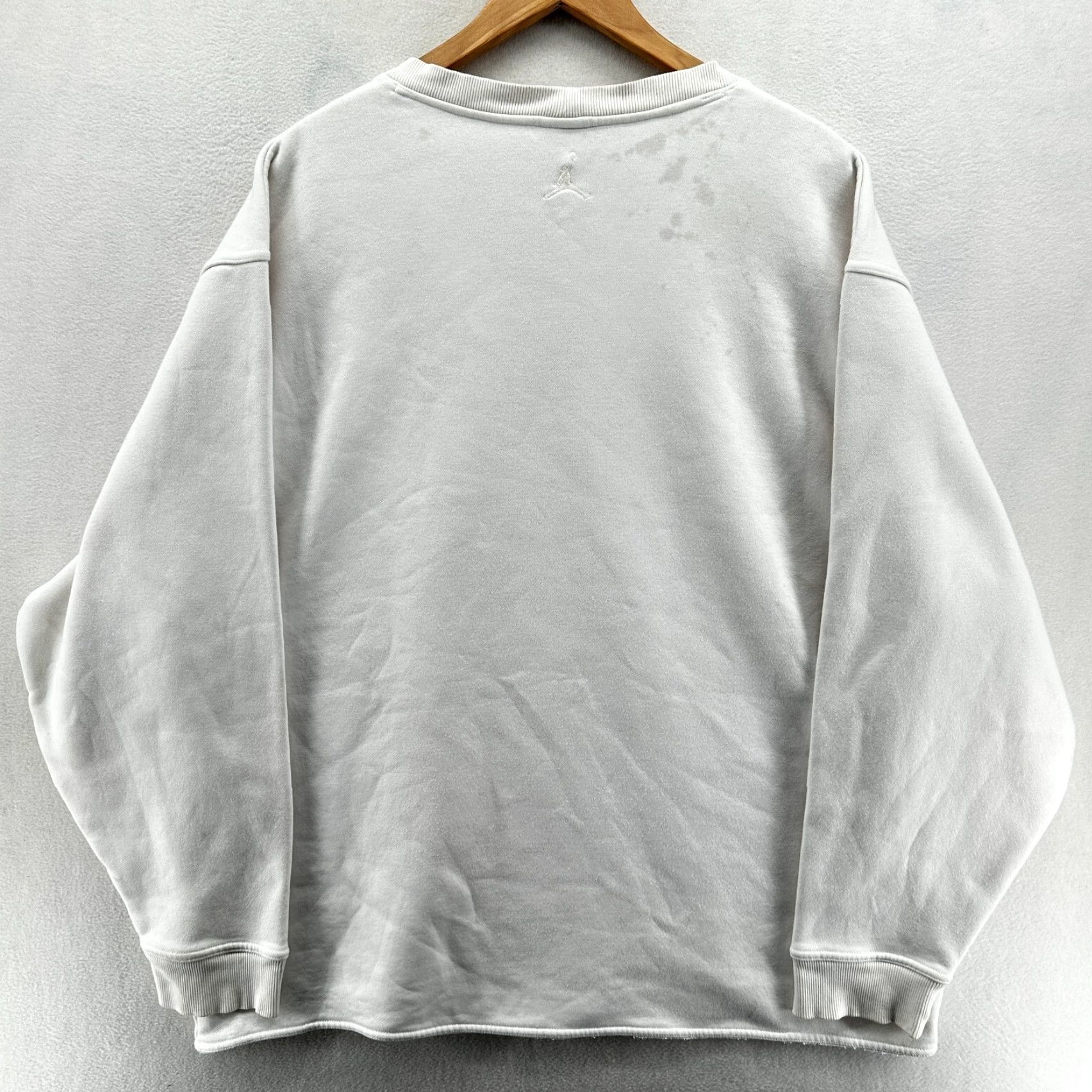 Jordan Brand Air Jordan Sweatshirt White Men's 2XL Long Sleeve Fleece Crew Neck Pullover Cotton Blend Regular Crew Neck Size US XXL / EU 58 / 5 - 2 Thumbnail