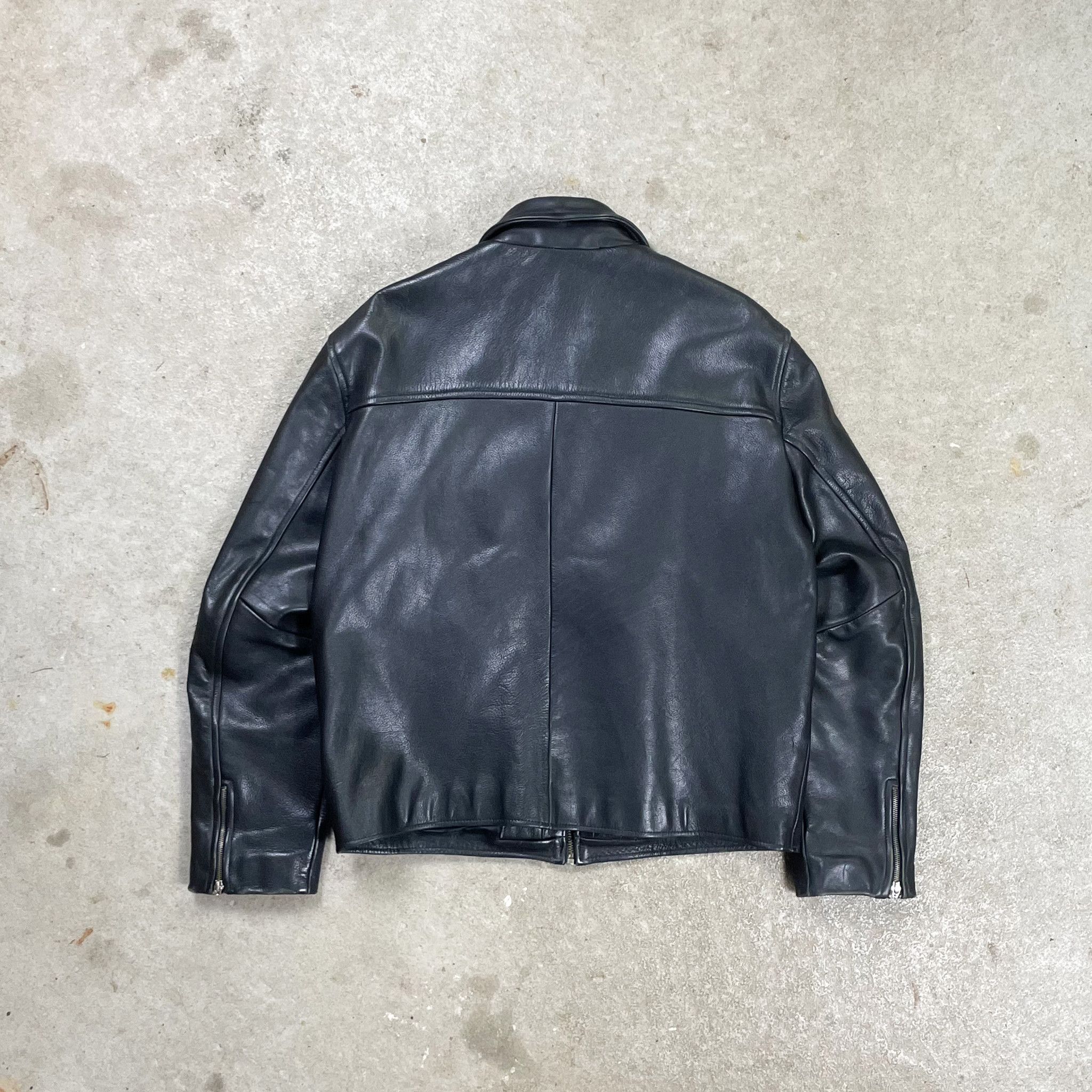 Vintage Vintage Redskins Genuine Black Leather Jacket Size US XXL / EU 58 / 5 - 3 Thumbnail