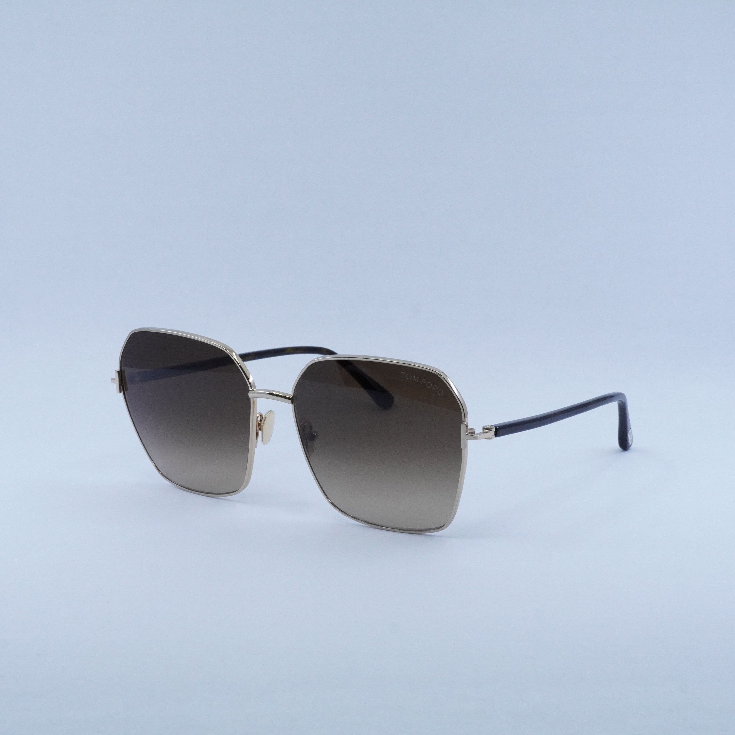 Tom Ford FT0901 28F Toby 02 Sunglasses Gold/Purple Square Frame, Brown Lenses Tom Ford Jake-02 Sunglasses FT1354 30F Shiny Deep Gold - eye  main image 3