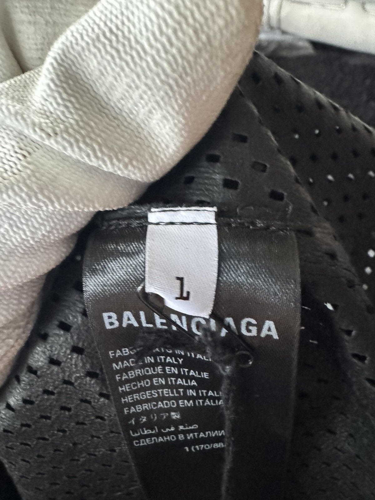 Balenciaga Balenciaga mens Leather Jersey size L Size US L / EU 52-54 / 3 - 4 Thumbnail