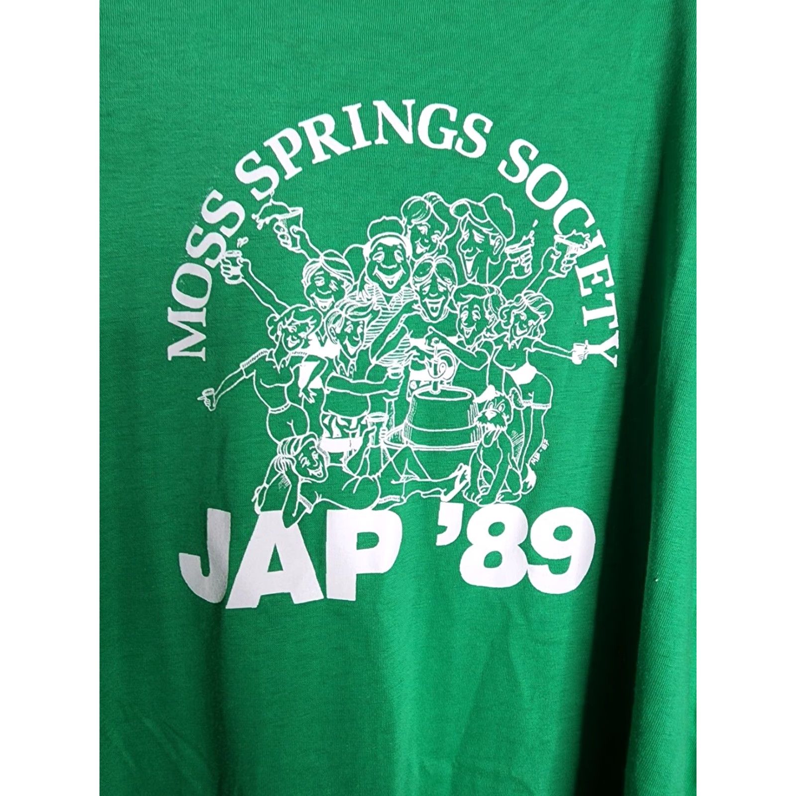 Hanes VINTAGE Hanes Moss Springs Society Pocket Polo Shirt JAP 89 Mens XL Green 90s Casual/Activewear Shirt Size US XL / EU 56 / 4 - 2 Thumbnail