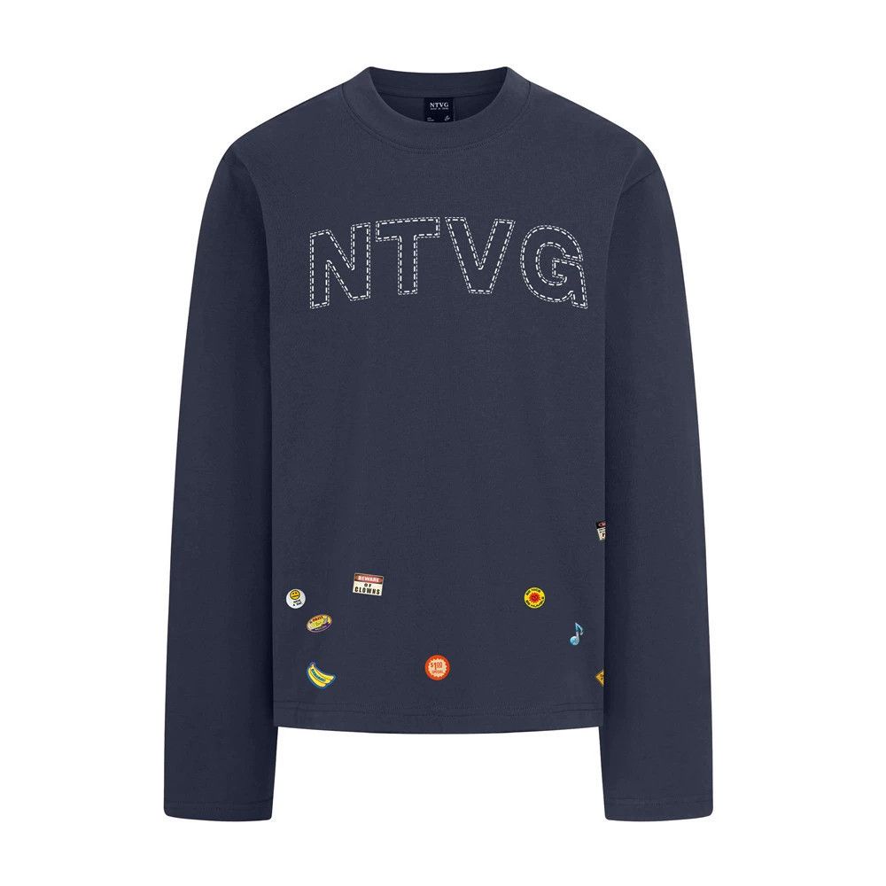 Vintage Casual loose men's letter print long-sleeved T-shirt Size US M / EU 48-50 / 2 - 1 Thumbnail