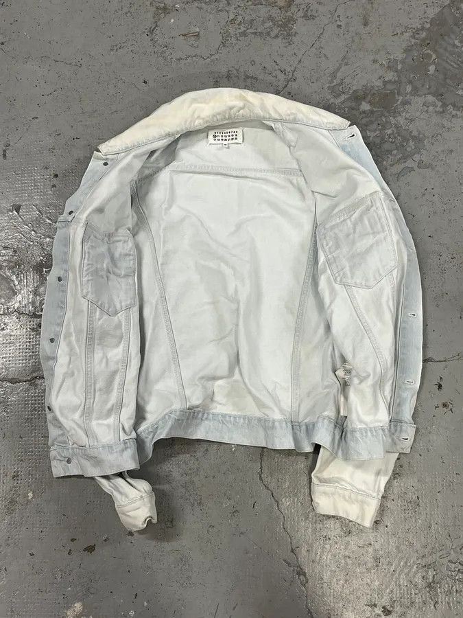 Maison Margiela SS2020 Maison Margiela Stonewashed White Denim Jacket Size US M / EU 48-50 / 2 - 7 Thumbnail