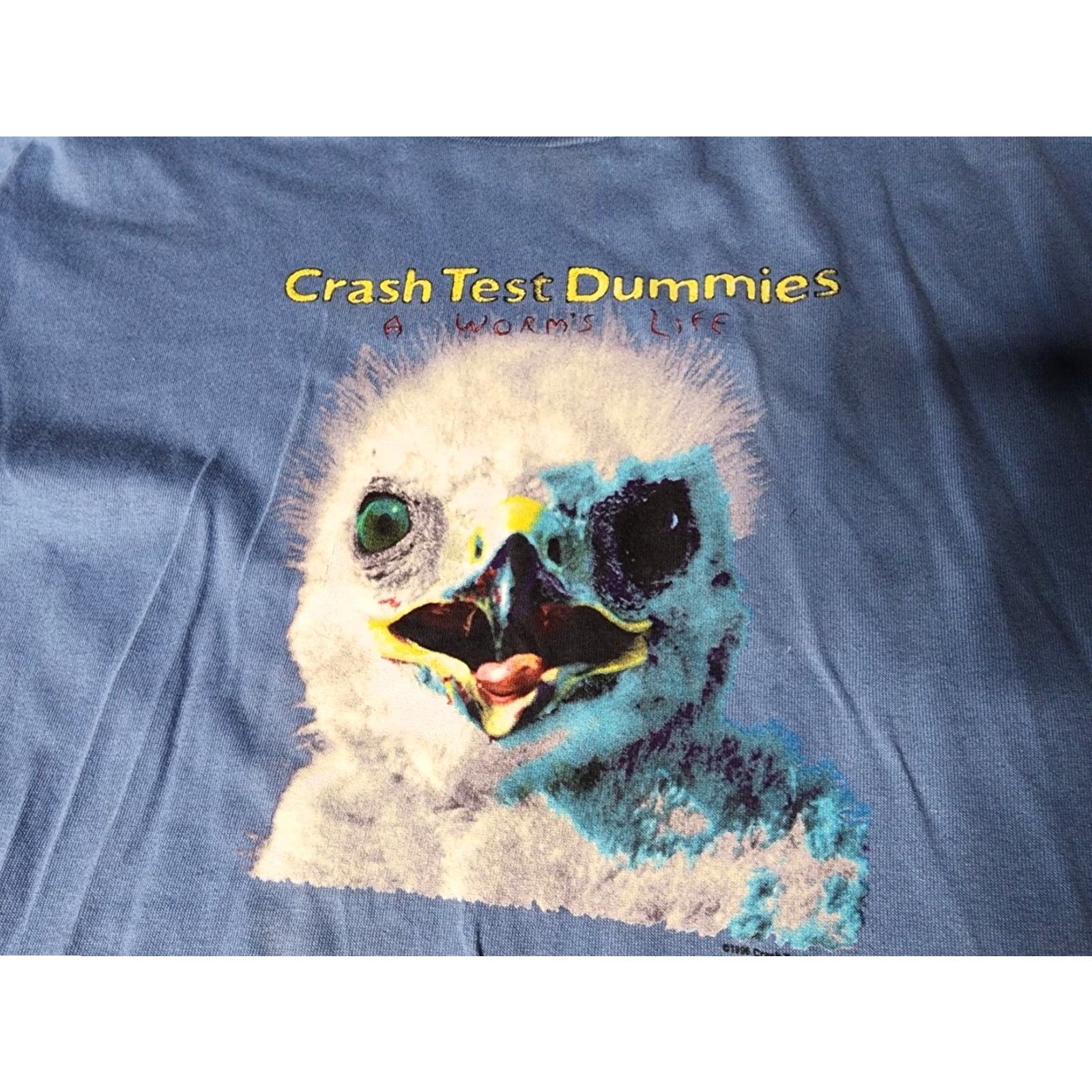 Vintage VINTAGE 90s Crash Test Dummies Music Tour T Shirt Mens L Blue Wild Oats Distressed Graphic Tee Size US L / EU 52-54 / 3 - 2 Thumbnail